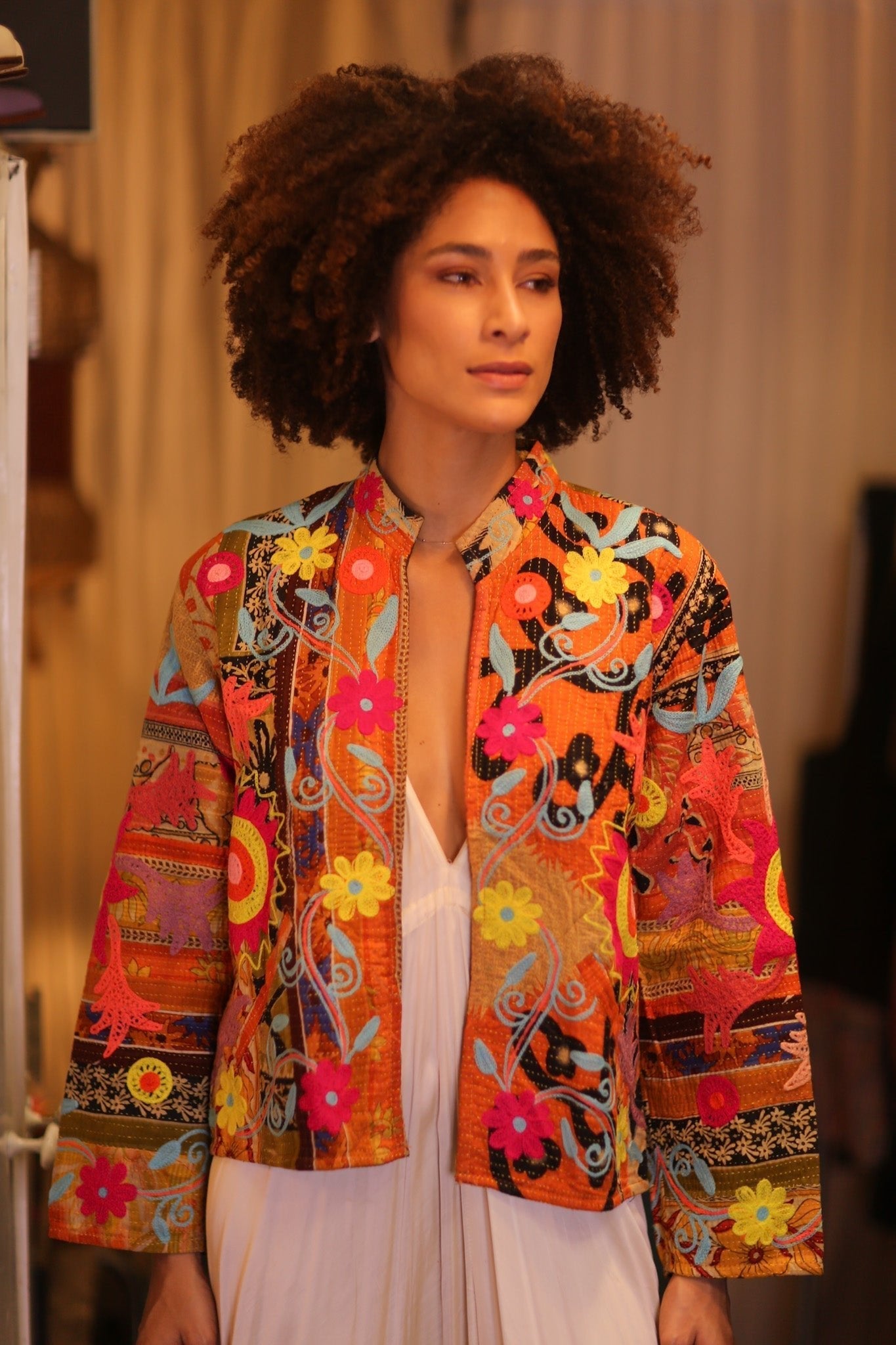 KANTHA EMBROIDERED JACKET INGRID LESB - MOMO STUDIO BERLIN - Berlin Concept Store - sustainable & ethical fashion
