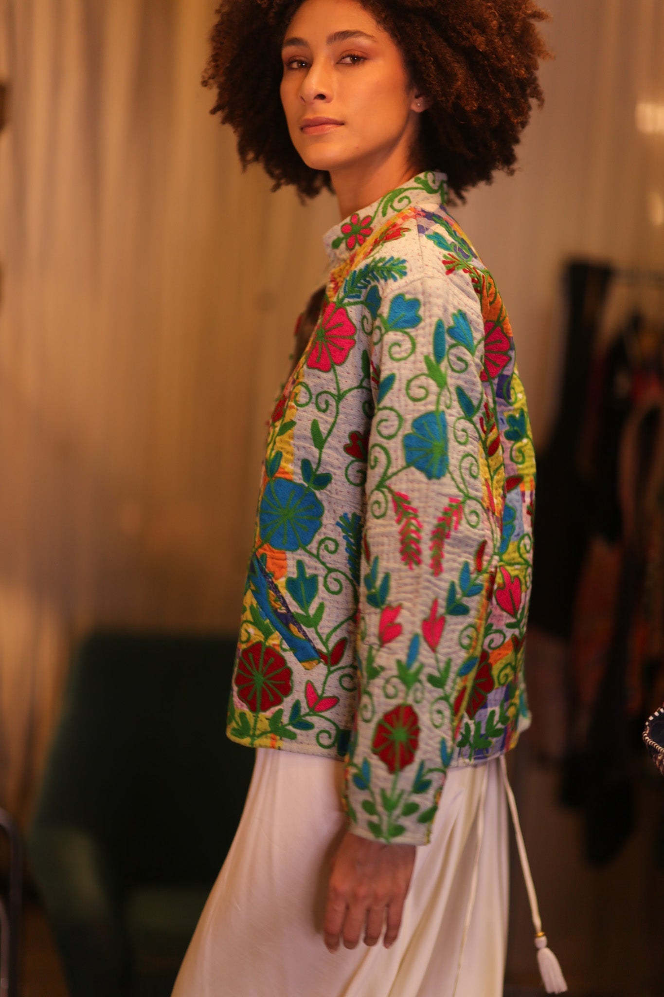 KANTHA EMBROIDERED JACKET INGRID NWENI - MOMO STUDIO BERLIN - Berlin Concept Store - sustainable & ethical fashion