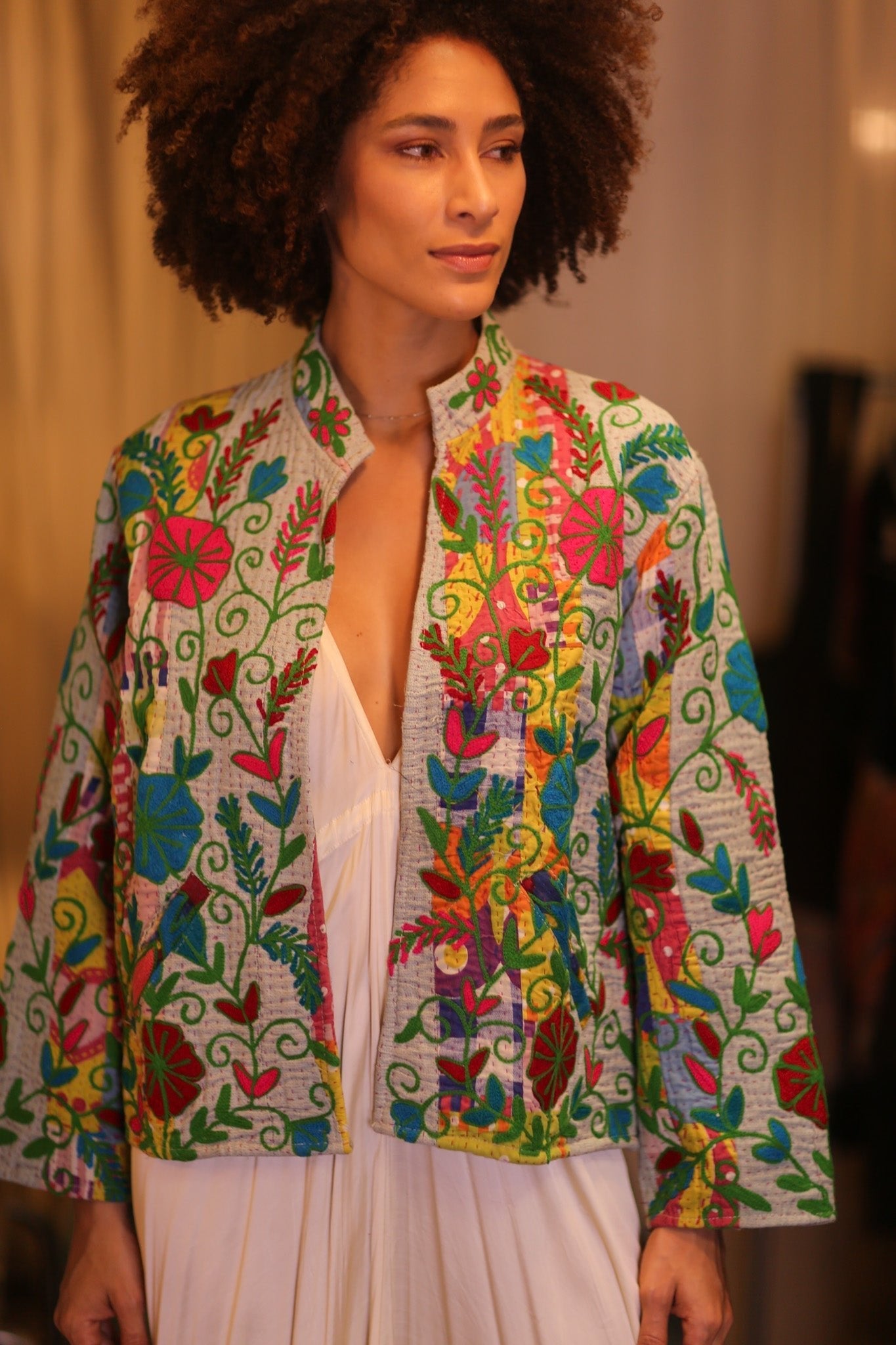 KANTHA EMBROIDERED JACKET INGRID NWENI - MOMO STUDIO BERLIN - Berlin Concept Store - sustainable & ethical fashion
