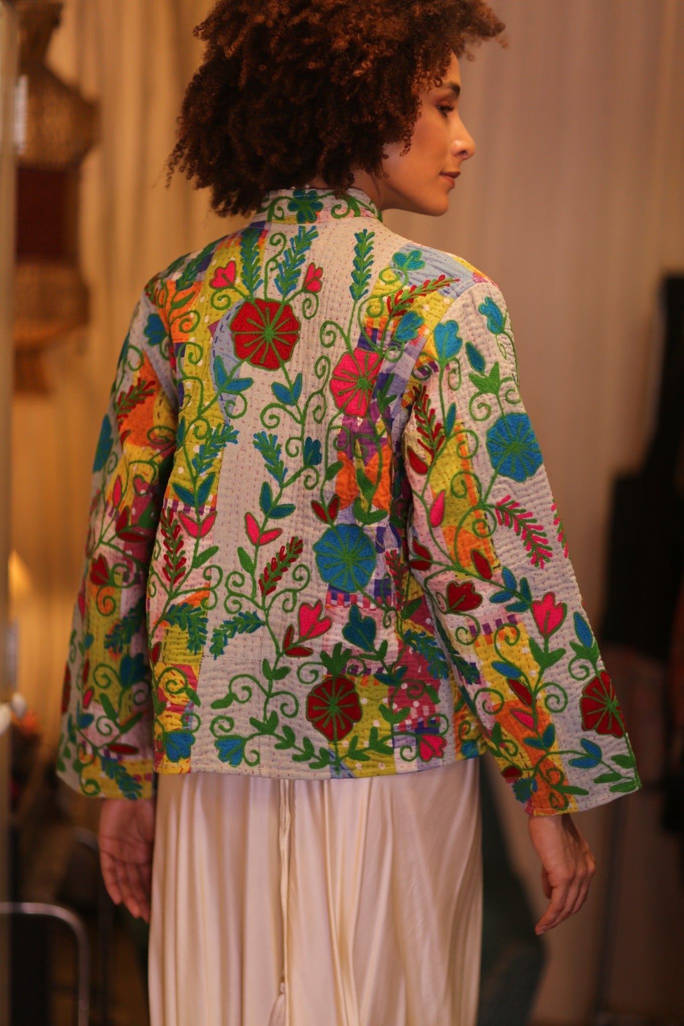 KANTHA EMBROIDERED JACKET INGRID NWENI - MOMO STUDIO BERLIN - Berlin Concept Store - sustainable & ethical fashion