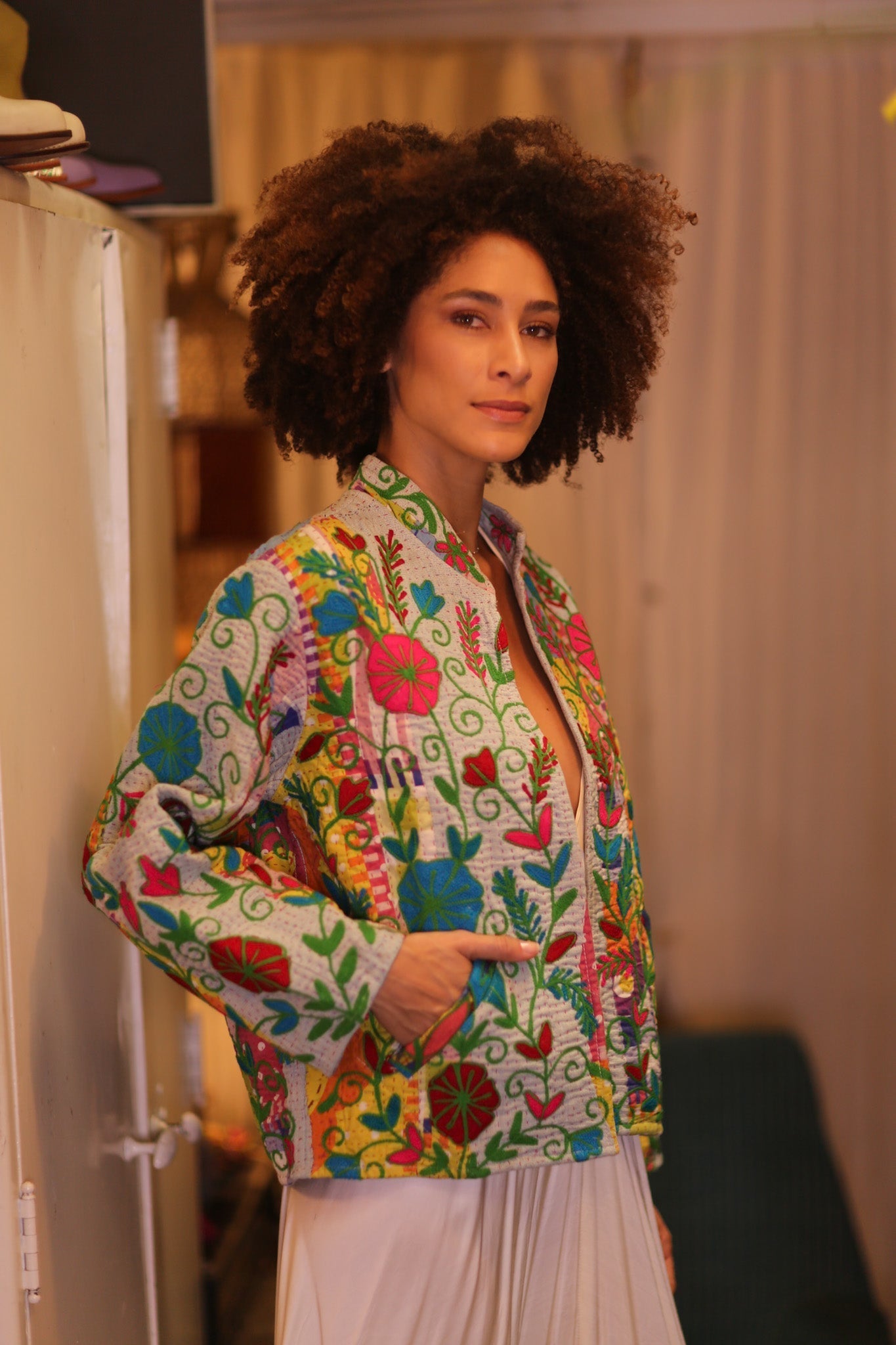 KANTHA EMBROIDERED JACKET INGRID NWENI - MOMO STUDIO BERLIN - Berlin Concept Store - sustainable & ethical fashion