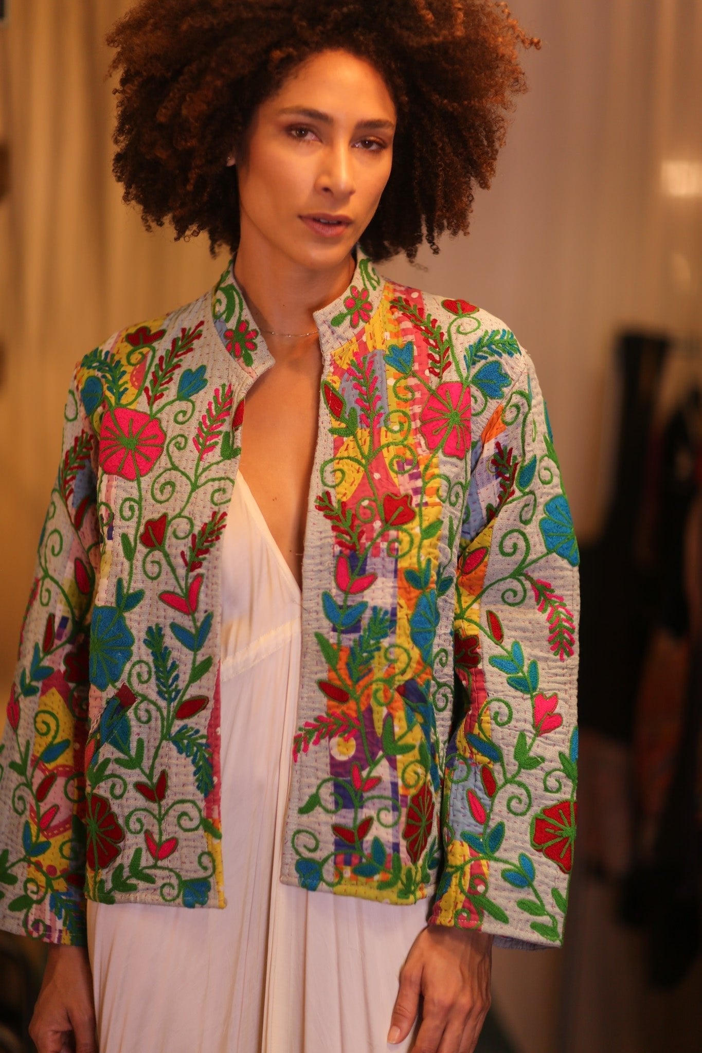 KANTHA EMBROIDERED JACKET INGRID NWENI - MOMO STUDIO BERLIN - Berlin Concept Store - sustainable & ethical fashion