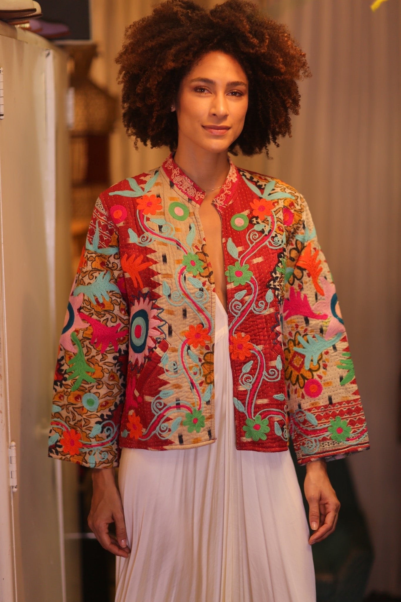 KANTHA EMBROIDERED JACKET INGRID WARYAW - MOMO STUDIO BERLIN - Berlin Concept Store - sustainable & ethical fashion