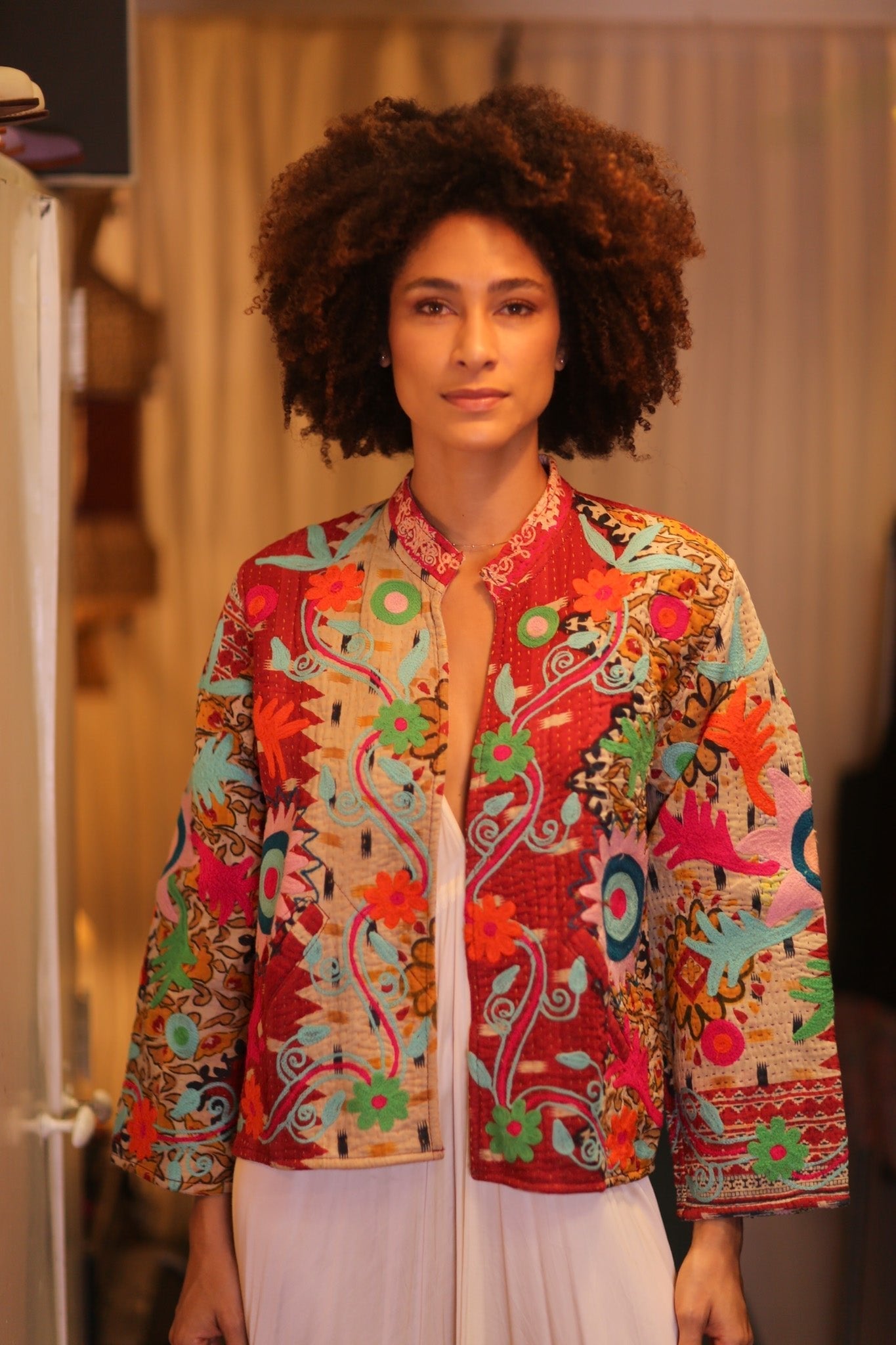 KANTHA EMBROIDERED JACKET INGRID WARYAW - MOMO STUDIO BERLIN - Berlin Concept Store - sustainable & ethical fashion