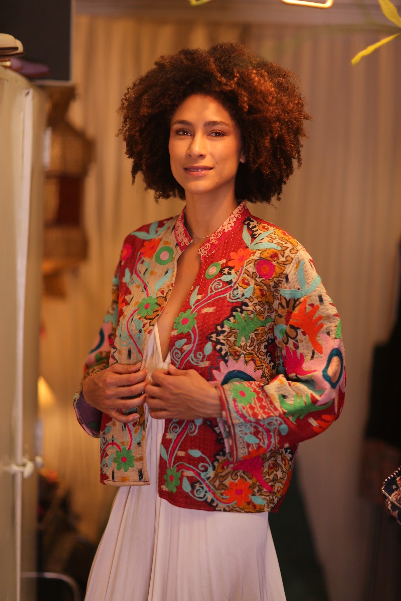 KANTHA EMBROIDERED JACKET INGRID WARYAW - MOMO STUDIO BERLIN - Berlin Concept Store - sustainable & ethical fashion