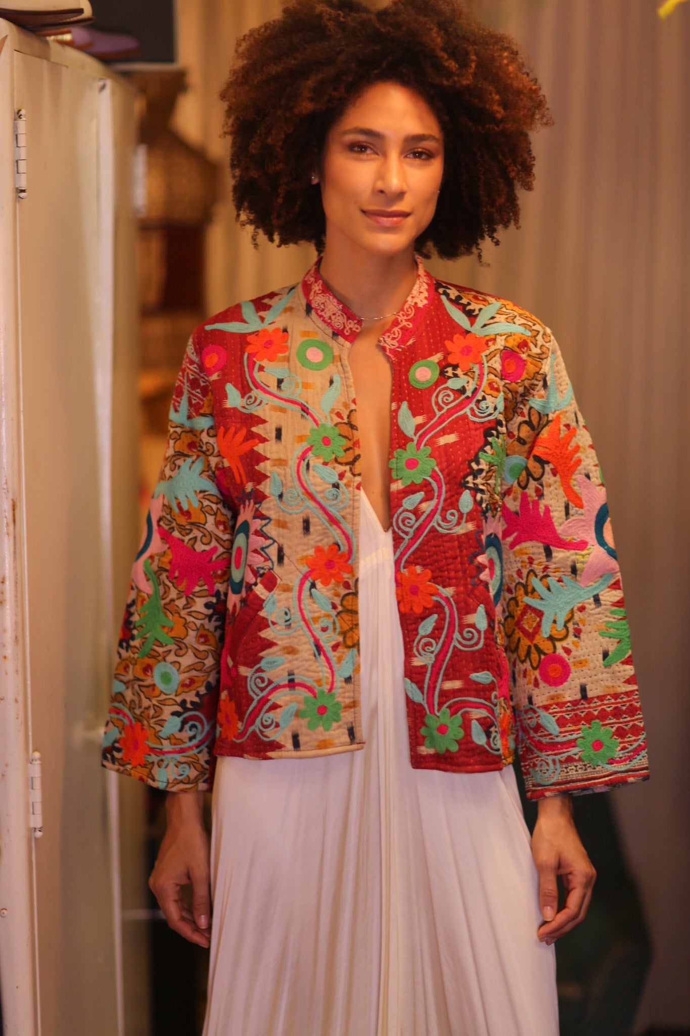 KANTHA EMBROIDERED JACKET INGRID WARYAW - MOMO STUDIO BERLIN - Berlin Concept Store - sustainable & ethical fashion