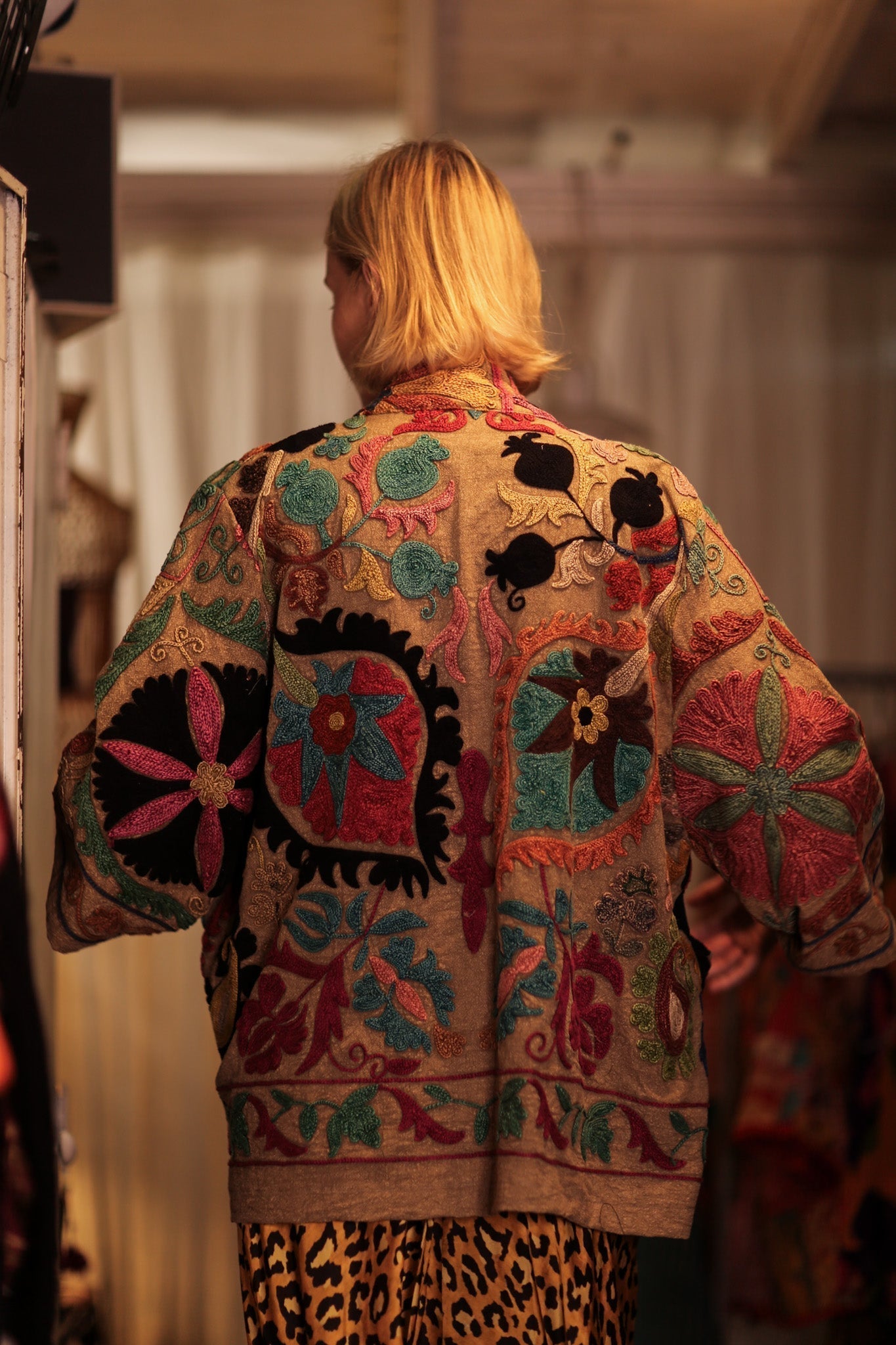 KANTHA EMBROIDERED KIMONO MONTY - MOMO STUDIO BERLIN - Berlin Concept Store - sustainable & ethical fashion