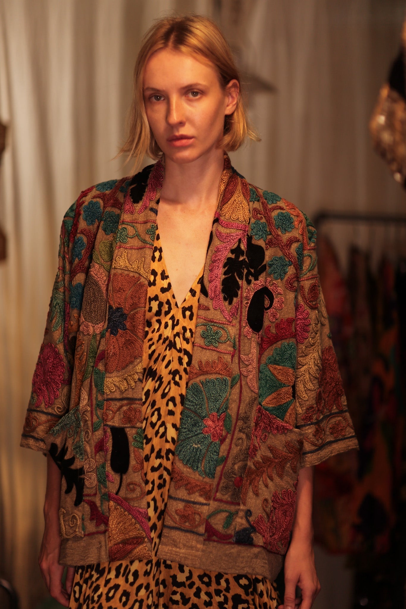 KANTHA EMBROIDERED KIMONO MONTY - MOMO STUDIO BERLIN - Berlin Concept Store - sustainable & ethical fashion