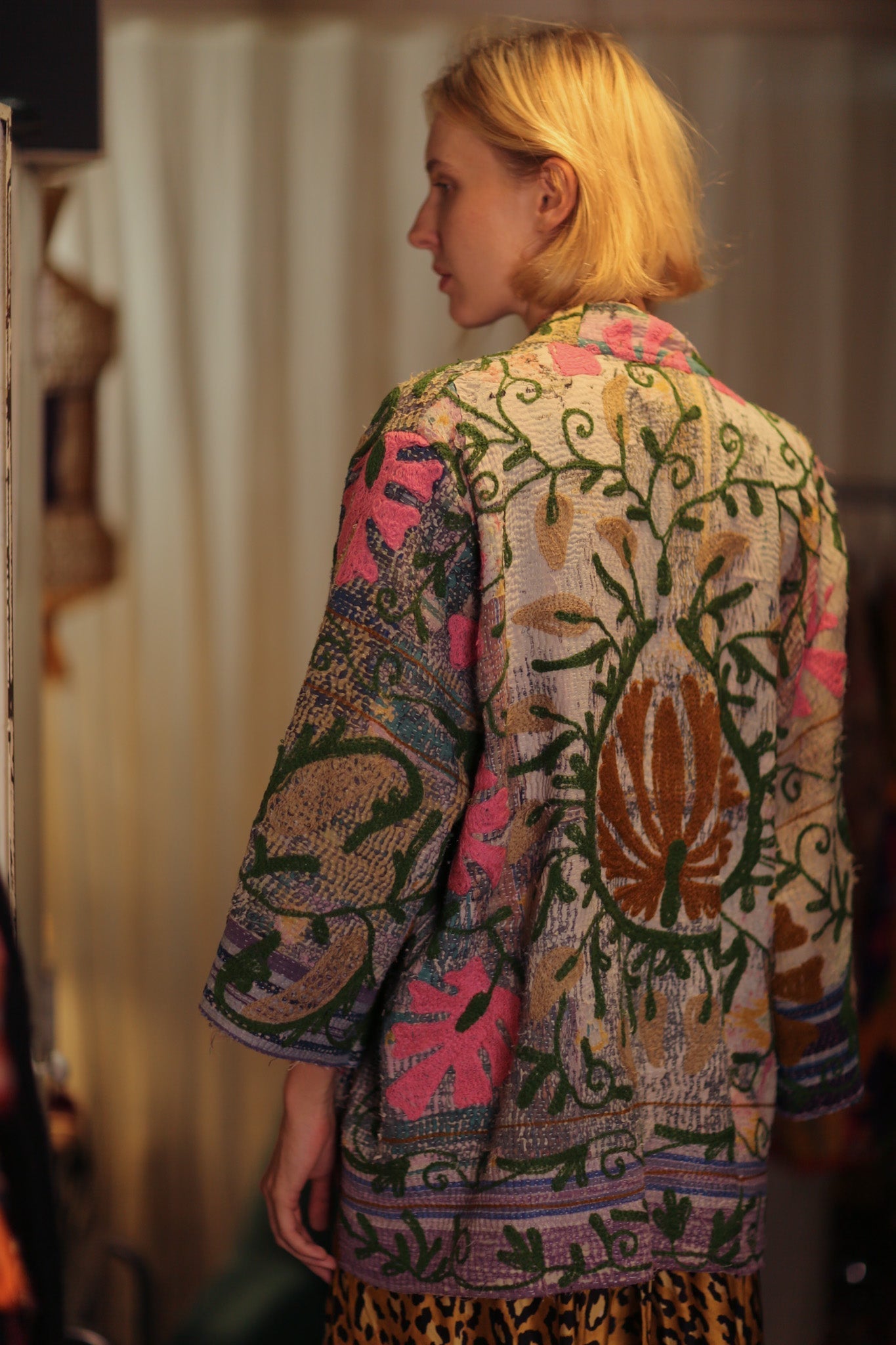 KANTHA EMBROIDERED KIMONO MONTY DECO - MOMO STUDIO BERLIN - Berlin Concept Store - sustainable & ethical fashion