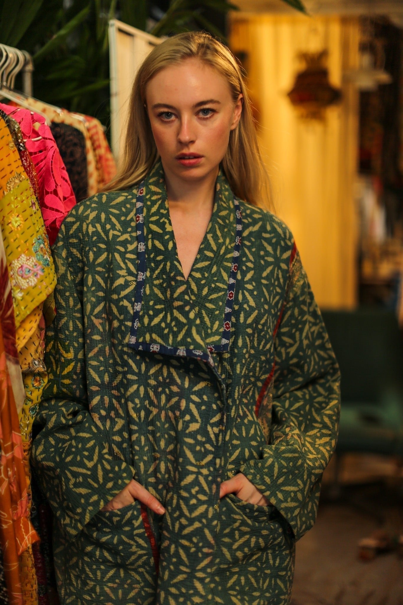 KANTHA INDIGO JACKET COAT CATALINA - MOMO STUDIO BERLIN - Berlin Concept Store - sustainable & ethical fashion