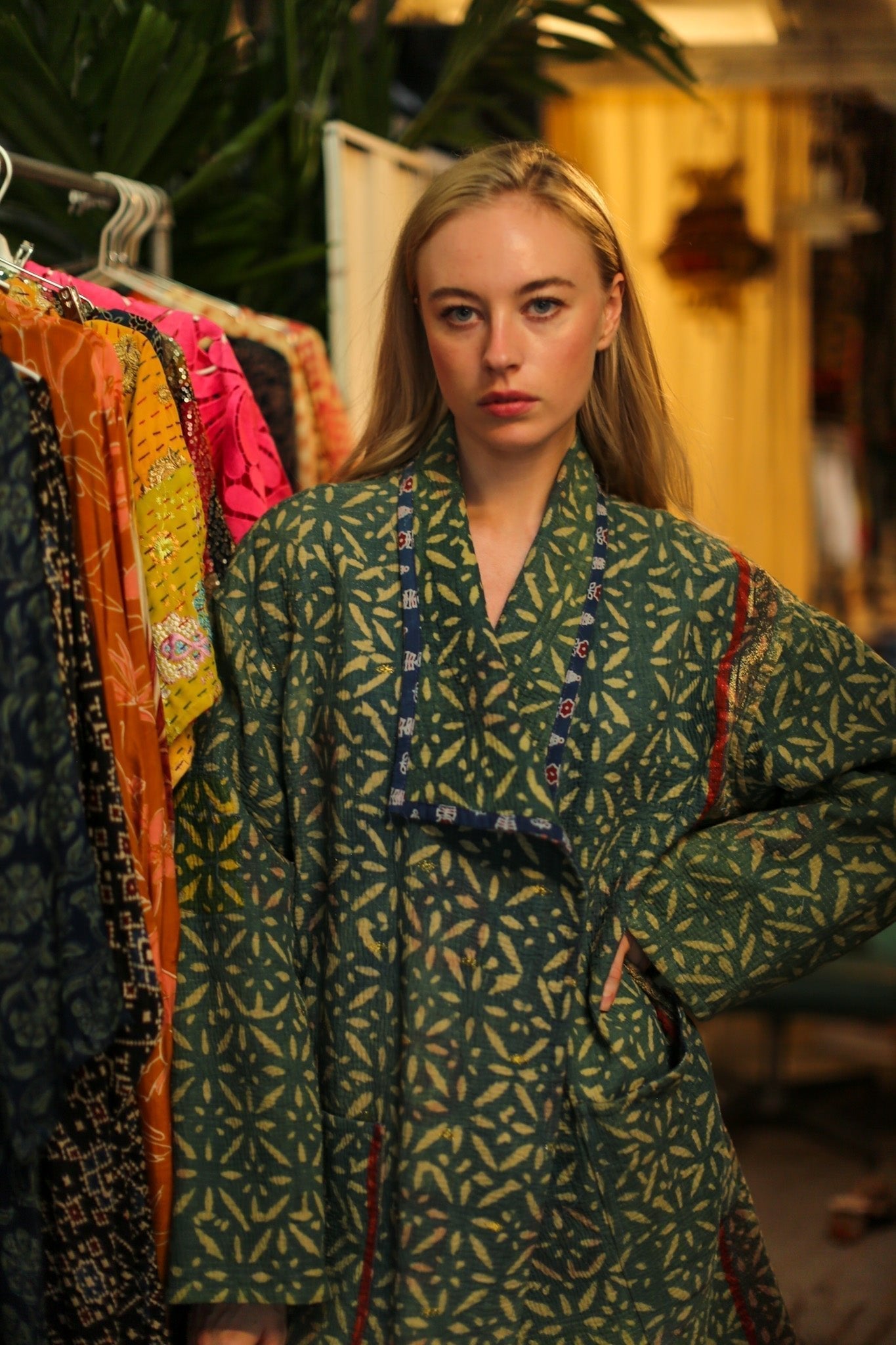 KANTHA INDIGO JACKET COAT CATALINA - MOMO STUDIO BERLIN - Berlin Concept Store - sustainable & ethical fashion