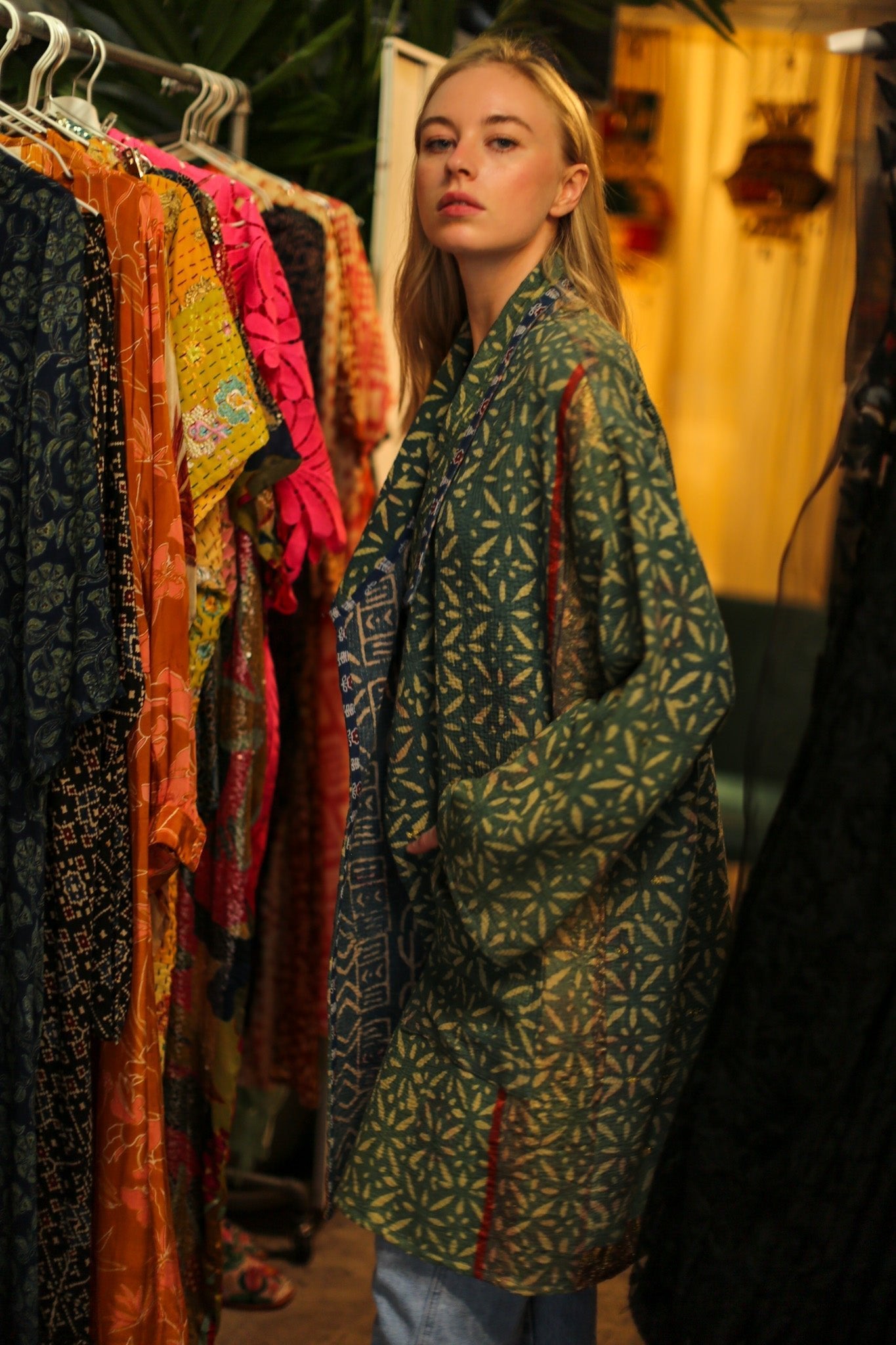 KANTHA INDIGO JACKET COAT CATALINA - MOMO STUDIO BERLIN - Berlin Concept Store - sustainable & ethical fashion