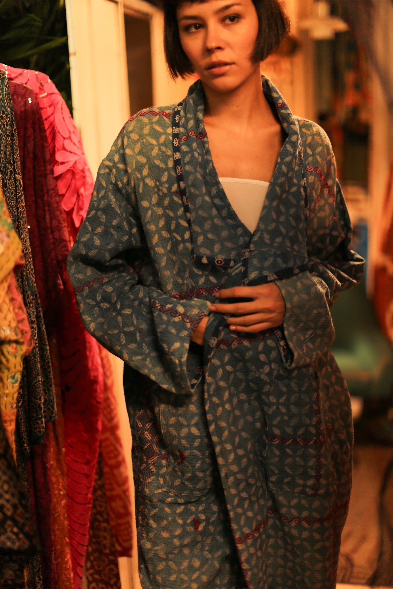 KANTHA JACKET COAT DUSTER GIORGIA - MOMO STUDIO BERLIN - Berlin Concept Store - sustainable & ethical fashion