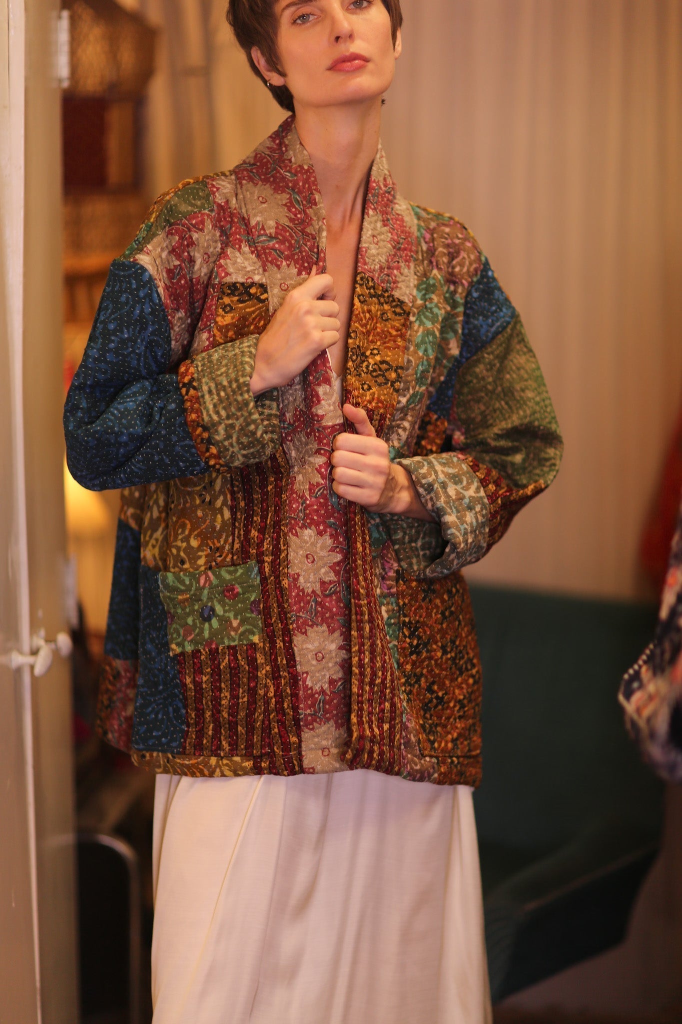 KANTHA JACKET COLORFUL ART - MOMO STUDIO BERLIN - Berlin Concept Store - sustainable & ethical fashion