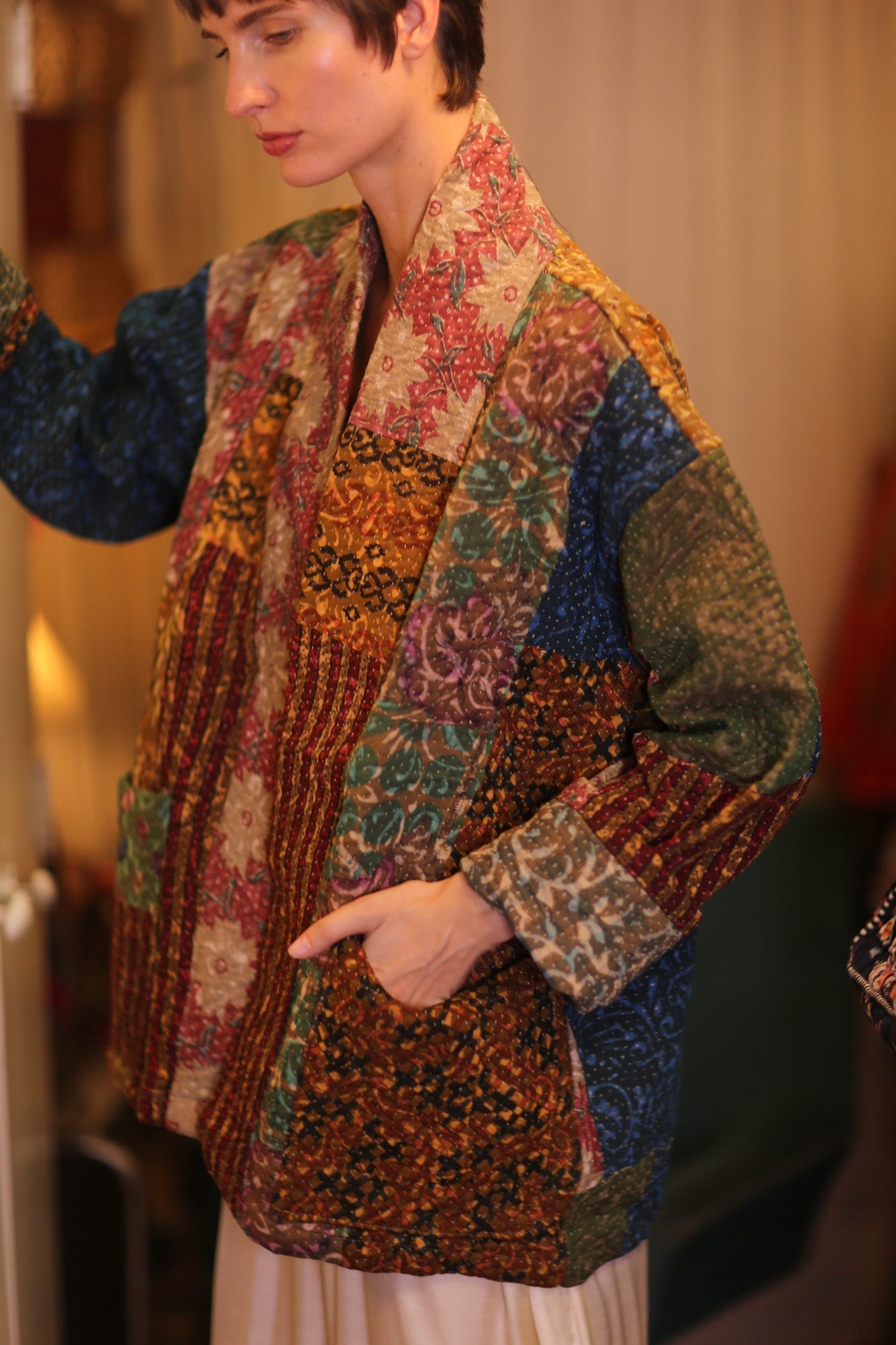KANTHA JACKET COLORFUL ART - MOMO STUDIO BERLIN - Berlin Concept Store - sustainable & ethical fashion