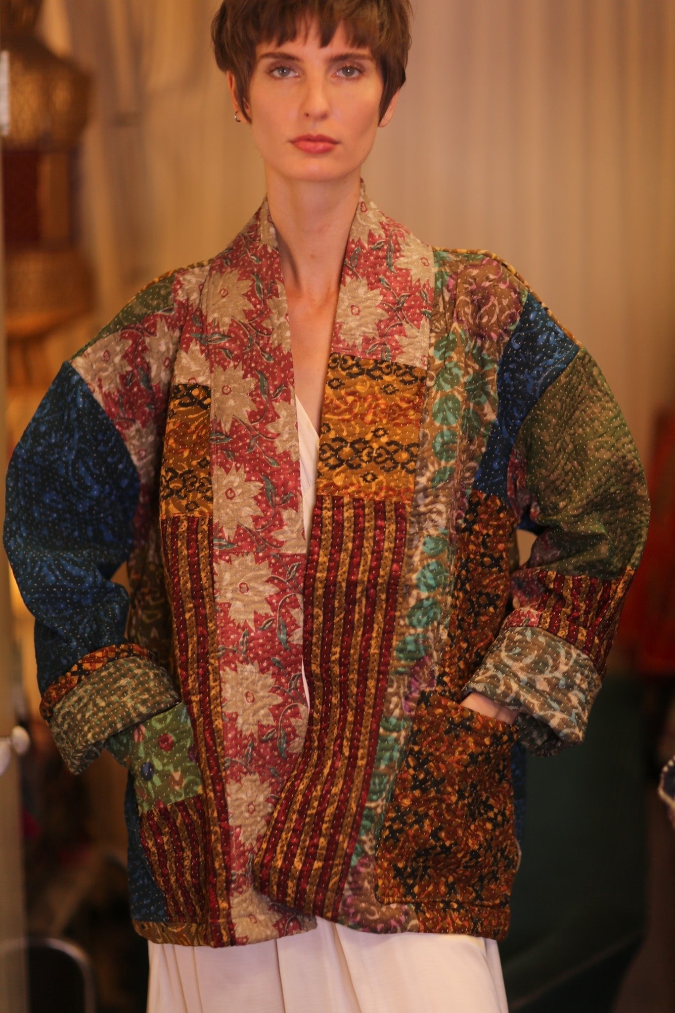 KANTHA JACKET COLORFUL ART - MOMO STUDIO BERLIN - Berlin Concept Store - sustainable & ethical fashion