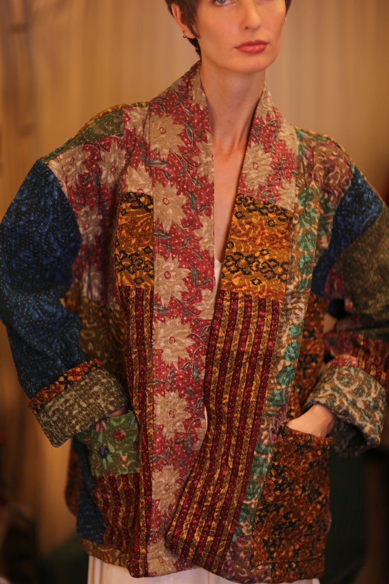 KANTHA JACKET COLORFUL ART - MOMO STUDIO BERLIN - Berlin Concept Store - sustainable & ethical fashion