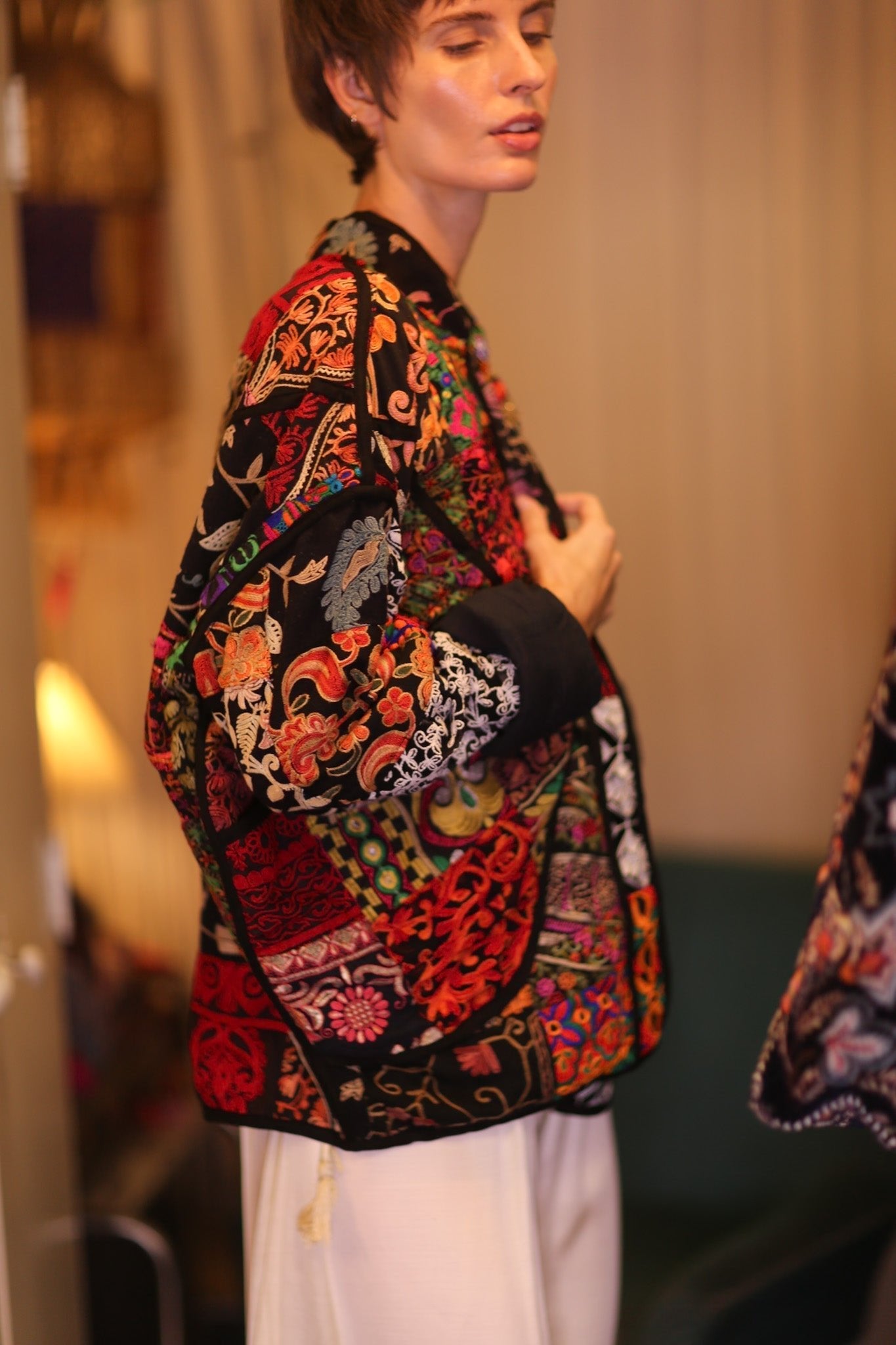 KANTHA JACKET EMBROIDERED PATCHWORK PATTERN EMPRESS - MOMO STUDIO BERLIN - Berlin Concept Store - sustainable & ethical fashion