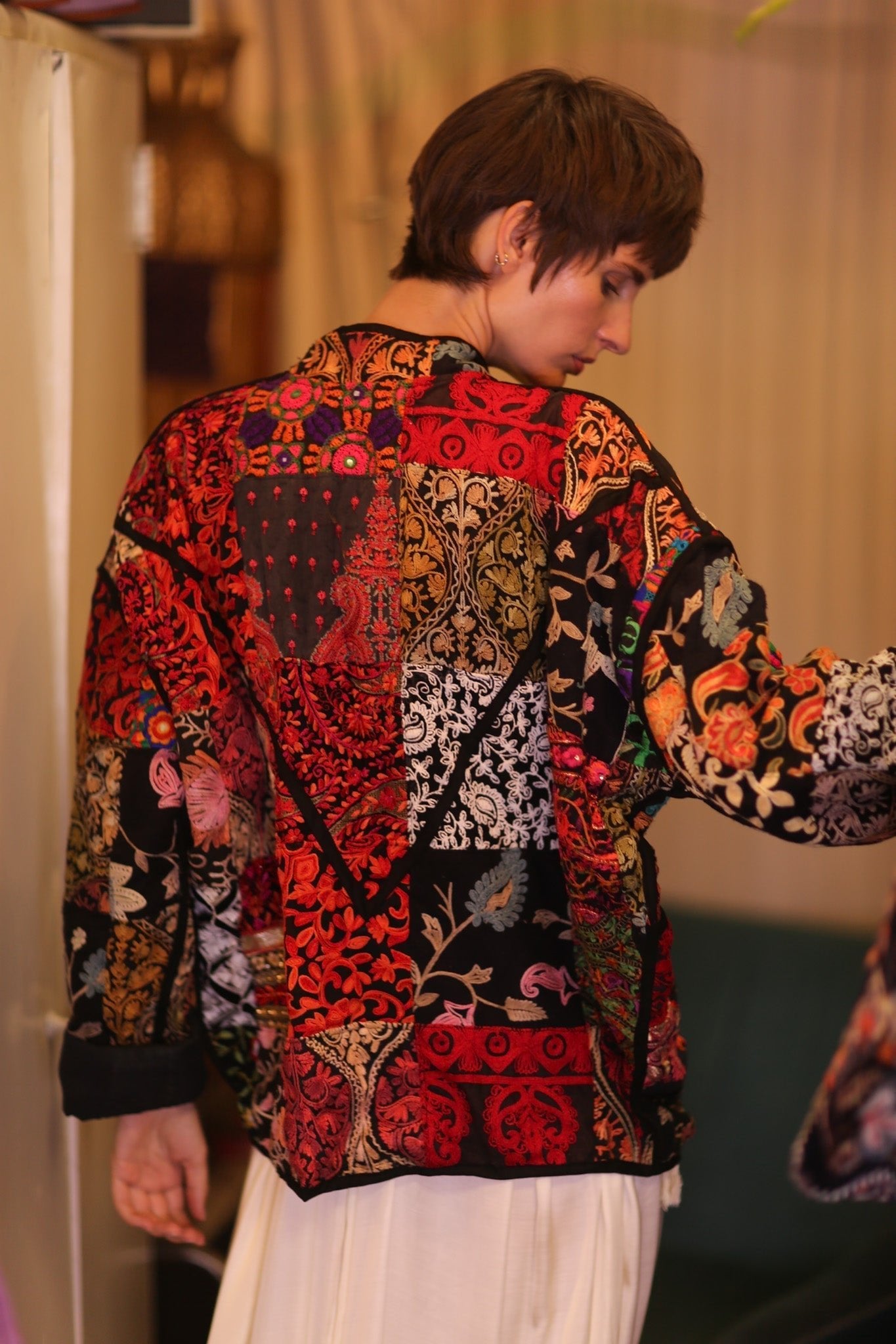 KANTHA JACKET EMBROIDERED PATCHWORK PATTERN EMPRESS - MOMO STUDIO BERLIN - Berlin Concept Store - sustainable & ethical fashion