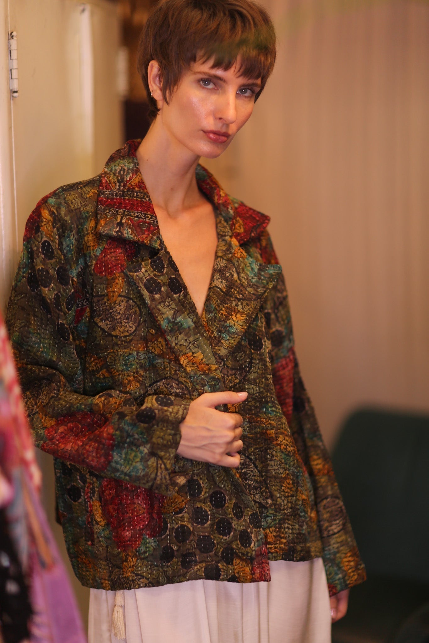 KANTHA JACKET FLORALS DAASI - MOMO STUDIO BERLIN - Berlin Concept Store - sustainable & ethical fashion
