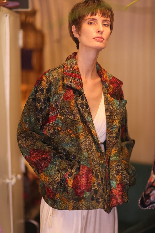KANTHA JACKET FLORALS DAASI - MOMO STUDIO BERLIN - Berlin Concept Store - sustainable & ethical fashion