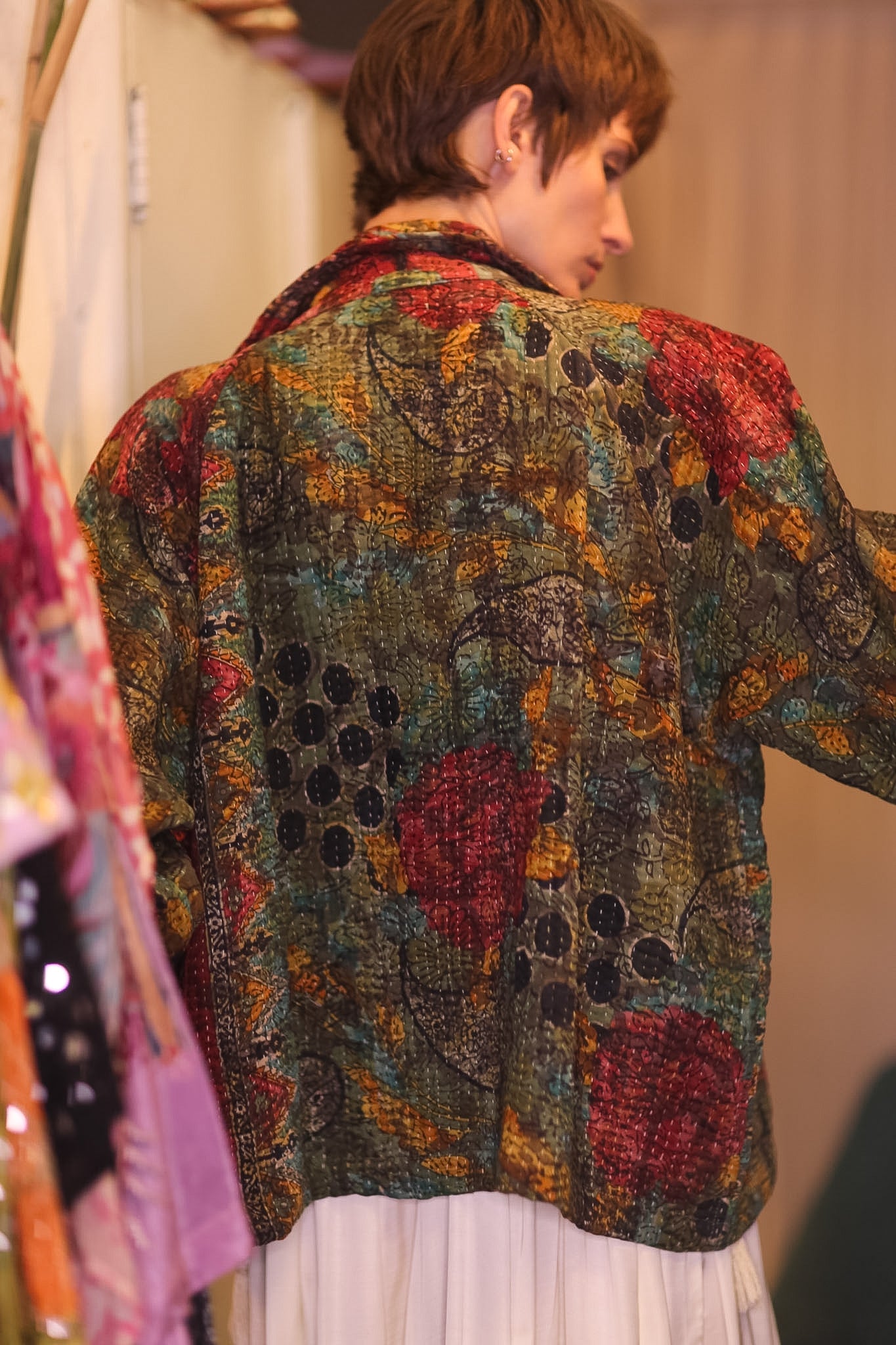 KANTHA JACKET FLORALS DAASI - MOMO STUDIO BERLIN - Berlin Concept Store - sustainable & ethical fashion