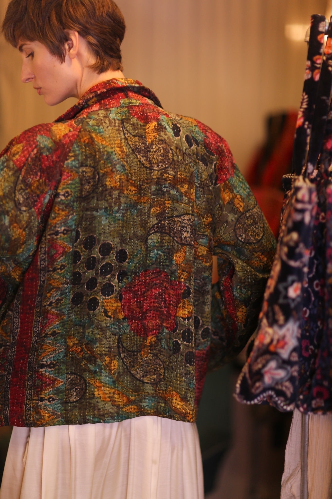 KANTHA JACKET FLORALS DAASI - MOMO STUDIO BERLIN - Berlin Concept Store - sustainable & ethical fashion