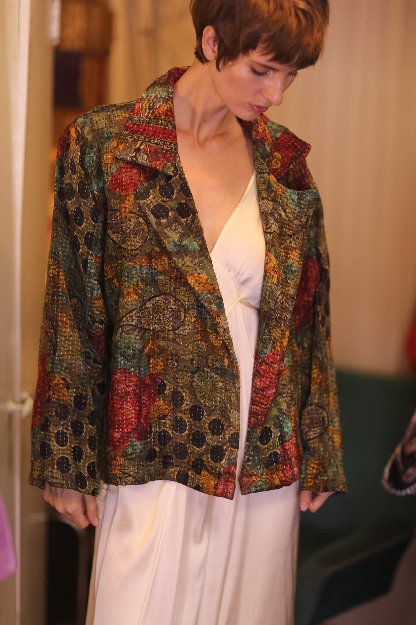 KANTHA JACKET FLORALS DAASI - MOMO STUDIO BERLIN - Berlin Concept Store - sustainable & ethical fashion