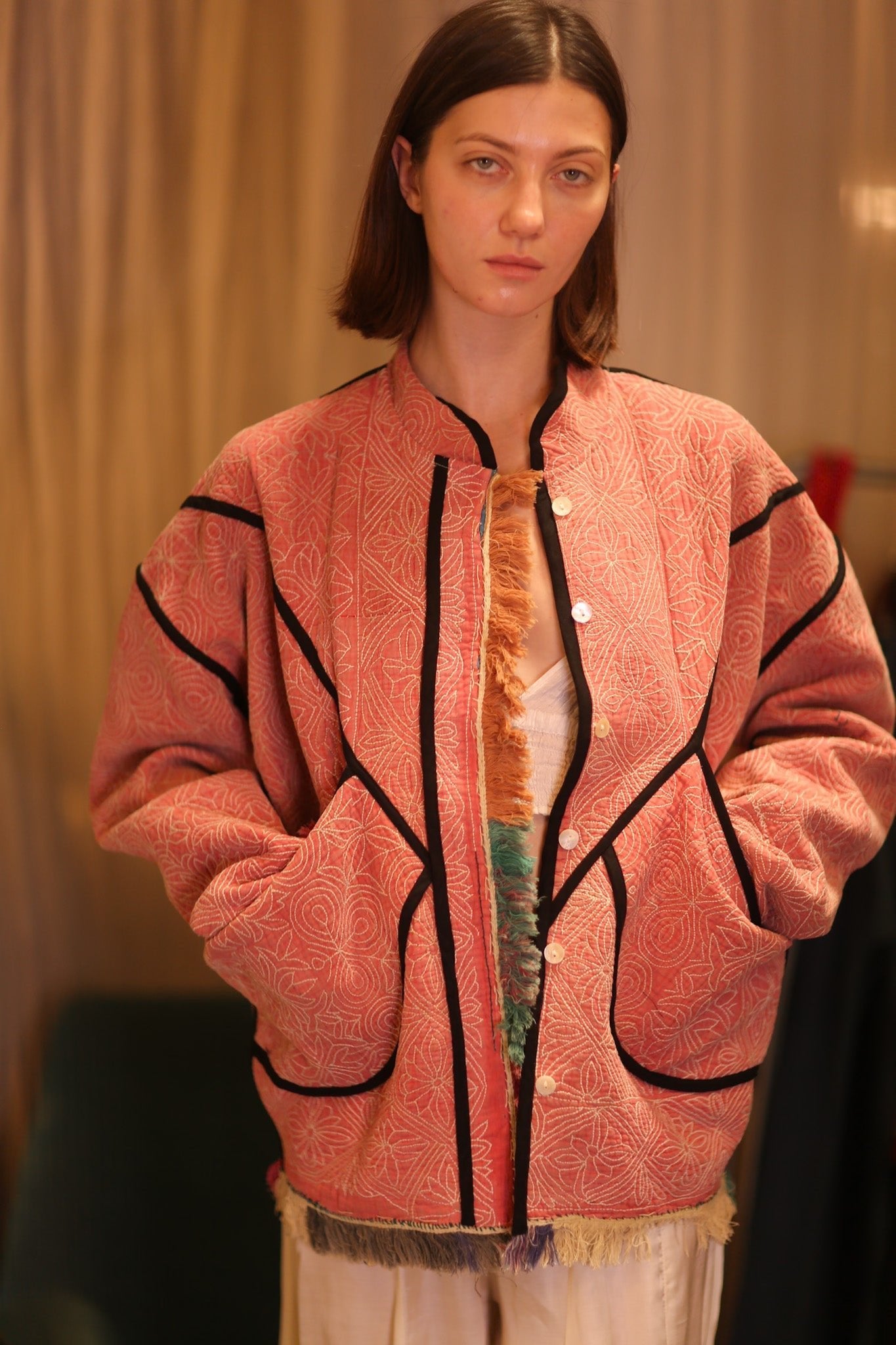 KANTHA JACKET MARMALADE - MOMO STUDIO BERLIN - Berlin Concept Store - sustainable & ethical fashion