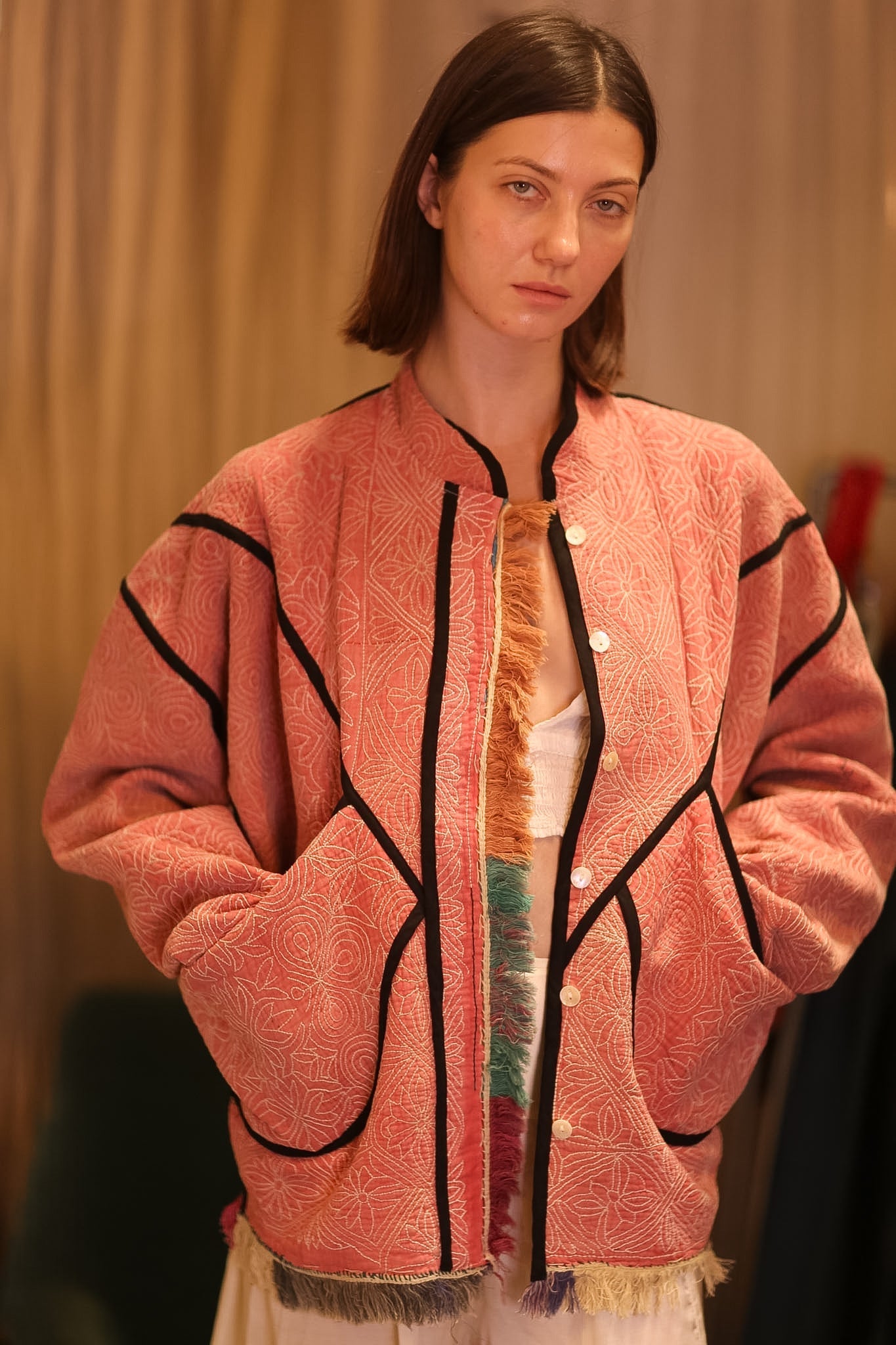 KANTHA JACKET MARMALADE - MOMO STUDIO BERLIN - Berlin Concept Store - sustainable & ethical fashion