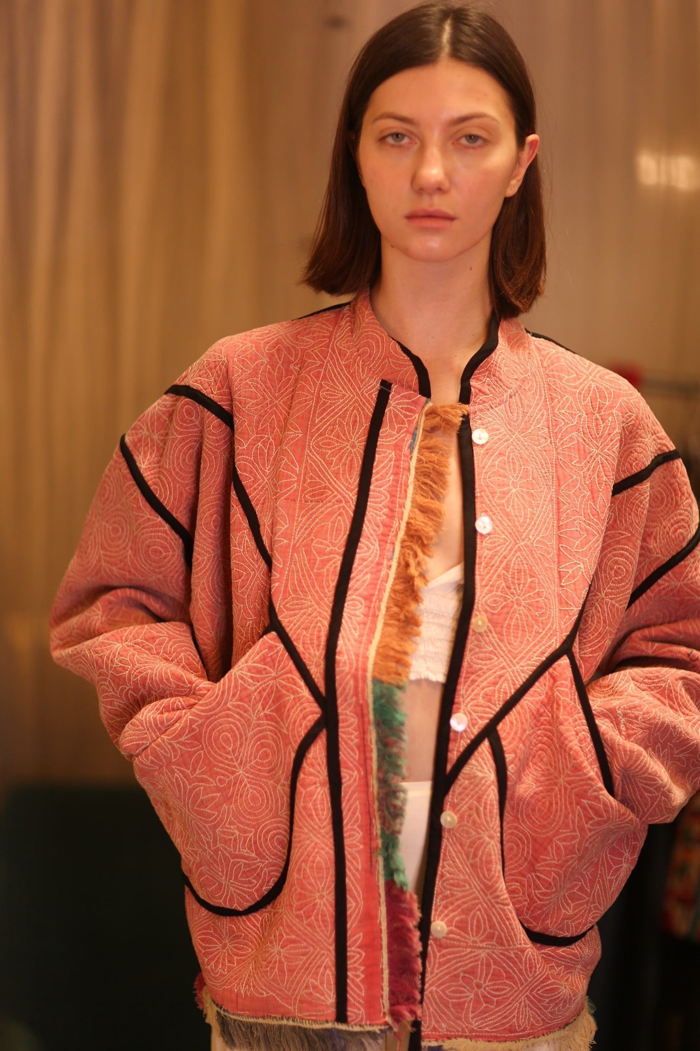 KANTHA JACKET MARMALADE - MOMO STUDIO BERLIN - Berlin Concept Store - sustainable & ethical fashion
