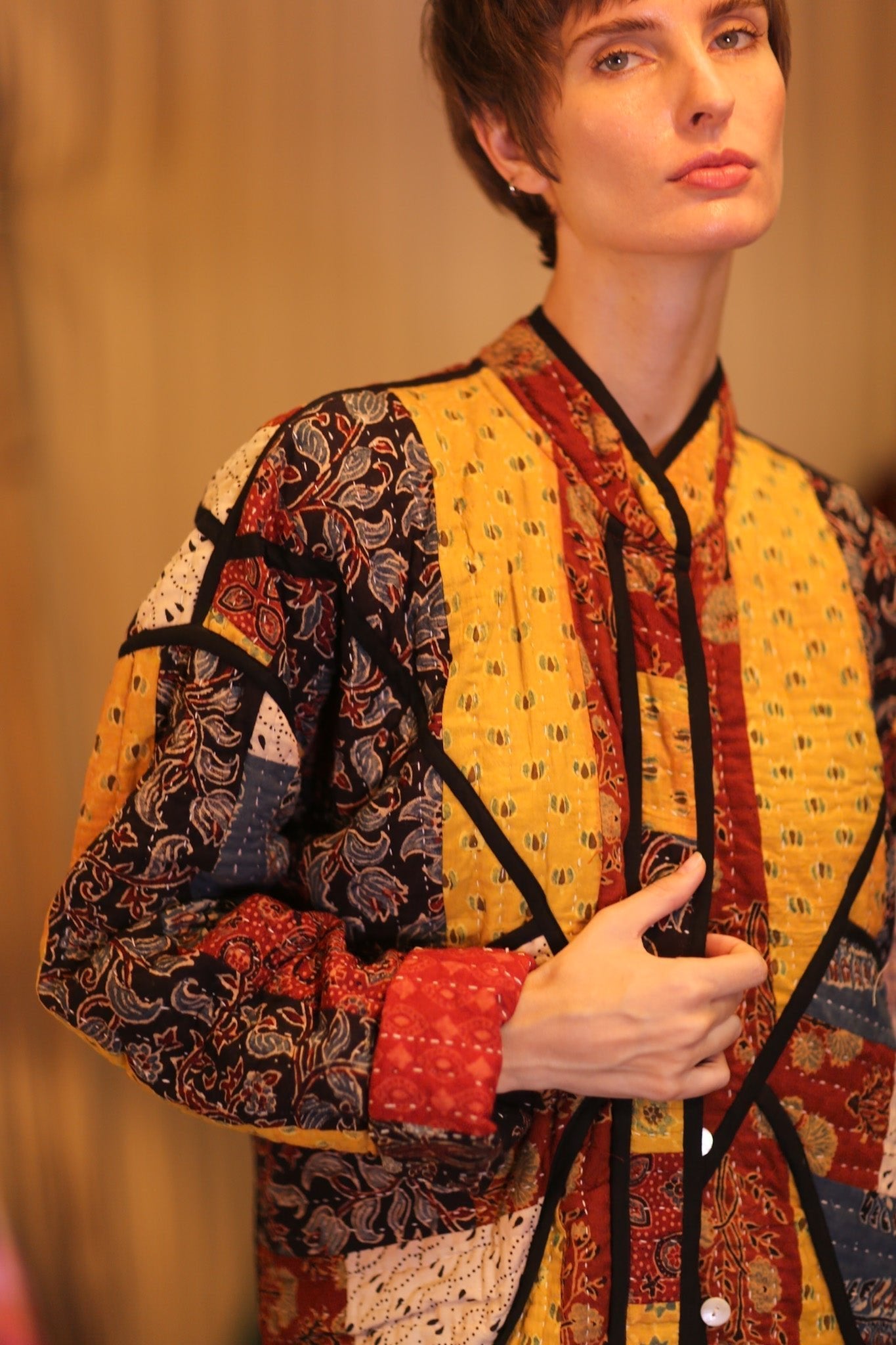 KANTHA JACKET PATCHWORK PATTERN AUTUMN - MOMO STUDIO BERLIN - Berlin Concept Store - sustainable & ethical fashion