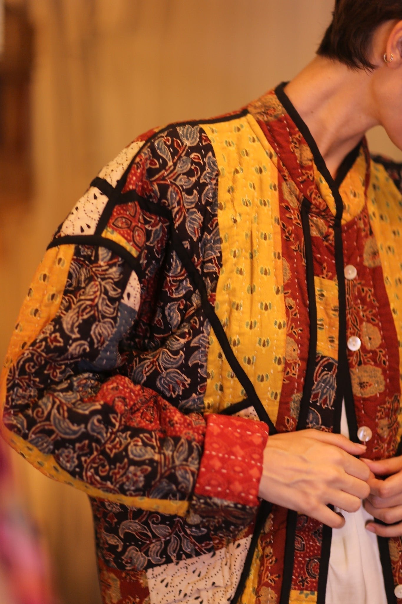 KANTHA JACKET PATCHWORK PATTERN AUTUMN - MOMO STUDIO BERLIN - Berlin Concept Store - sustainable & ethical fashion