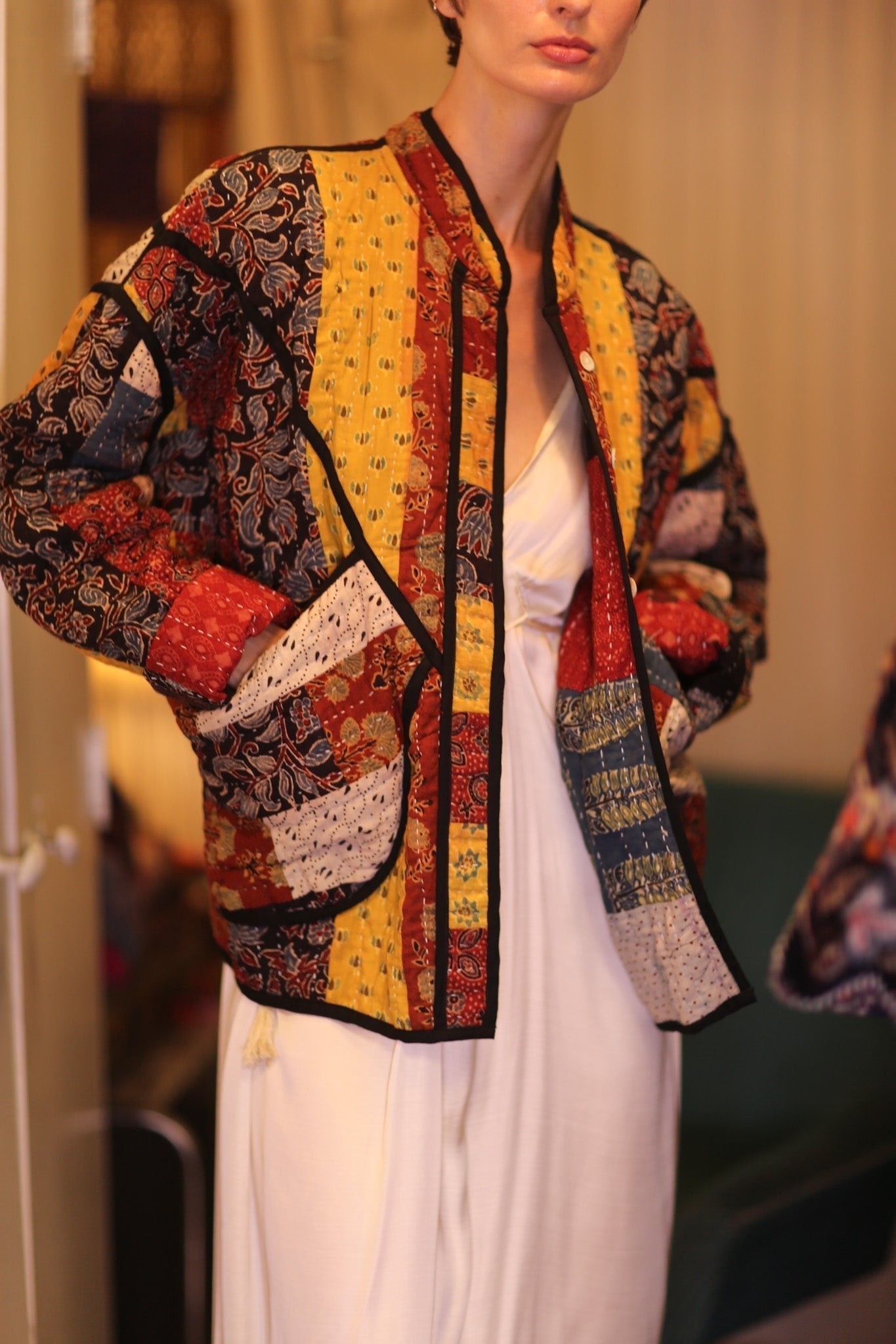 KANTHA JACKET PATCHWORK PATTERN AUTUMN - MOMO STUDIO BERLIN - Berlin Concept Store - sustainable & ethical fashion