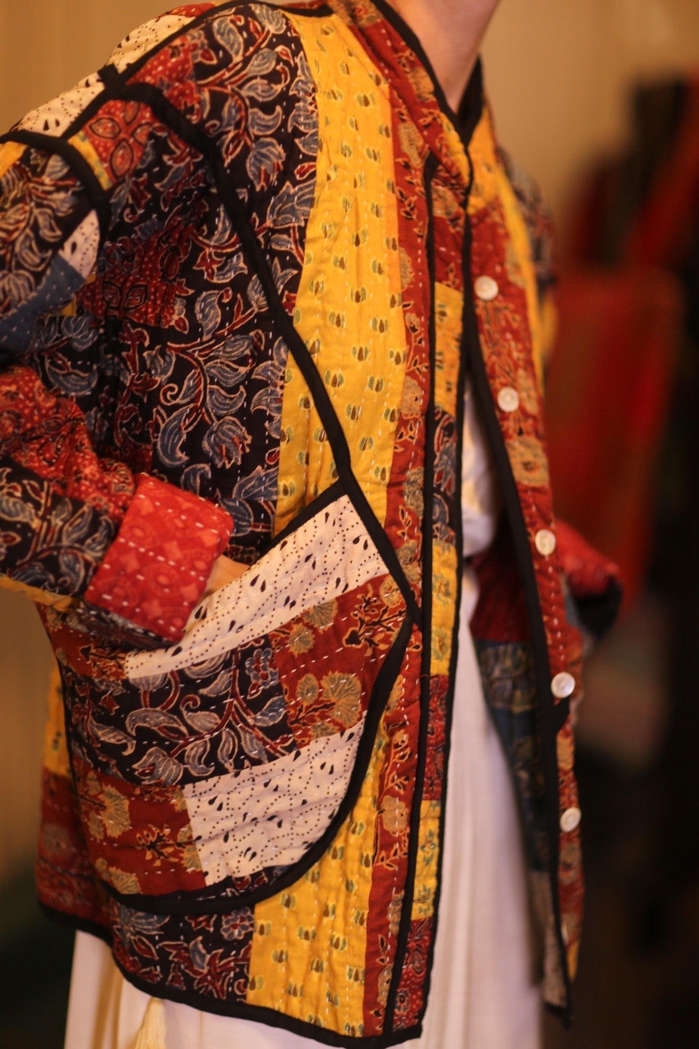 KANTHA JACKET PATCHWORK PATTERN AUTUMN - MOMO STUDIO BERLIN - Berlin Concept Store - sustainable & ethical fashion