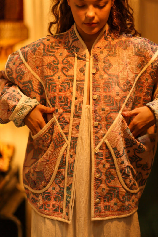KANTHA JACKET PINK KANDA - MOMO STUDIO BERLIN - Berlin Concept Store - sustainable & ethical fashion
