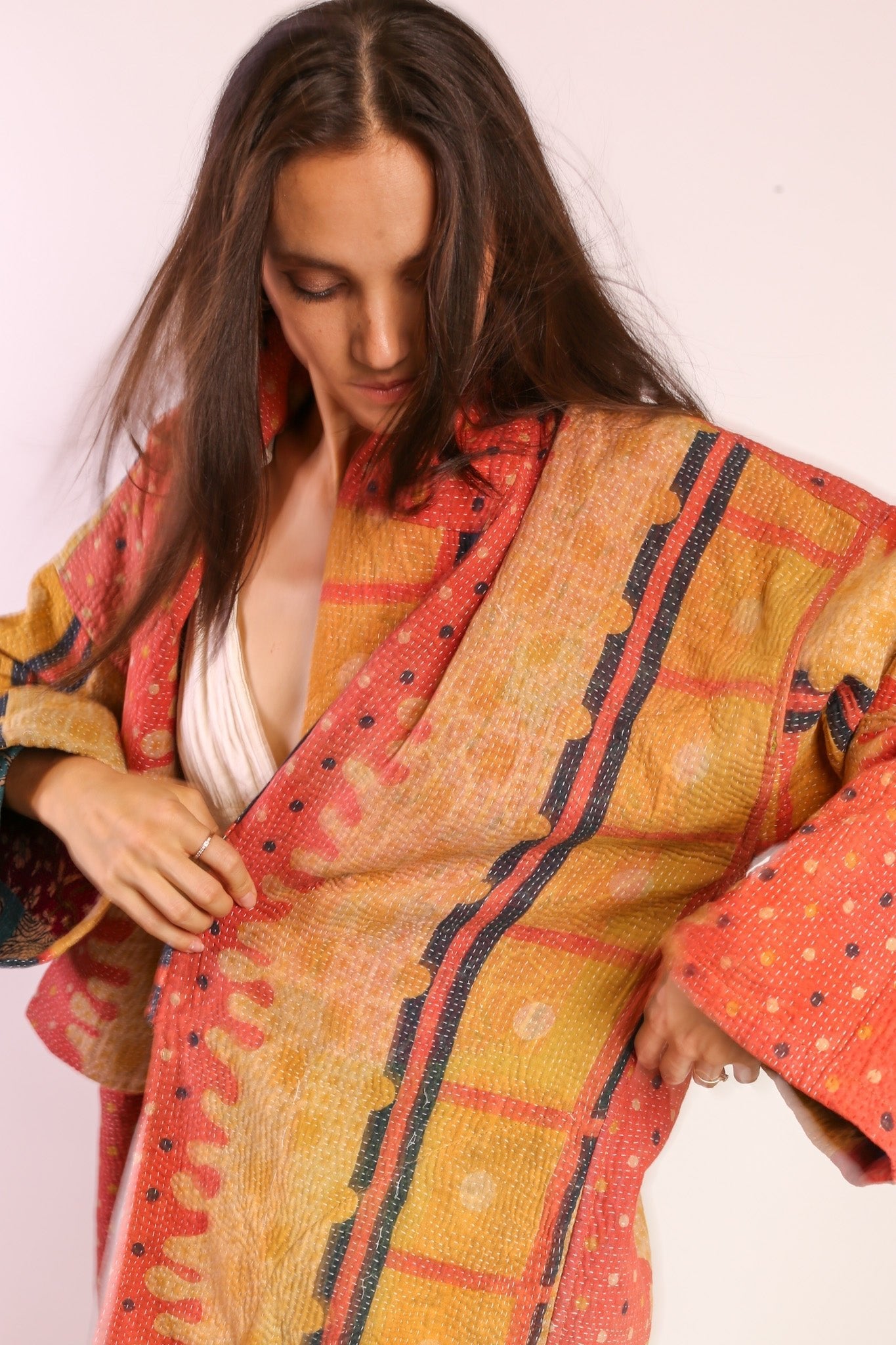 KANTHA KIMONO COAT JACKET BELI - MOMO STUDIO BERLIN - Berlin Concept Store - sustainable & ethical fashion