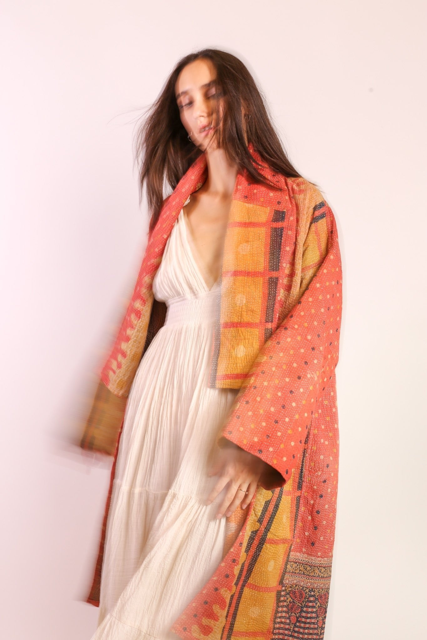 KANTHA KIMONO COAT JACKET BELI - MOMO STUDIO BERLIN - Berlin Concept Store - sustainable & ethical fashion