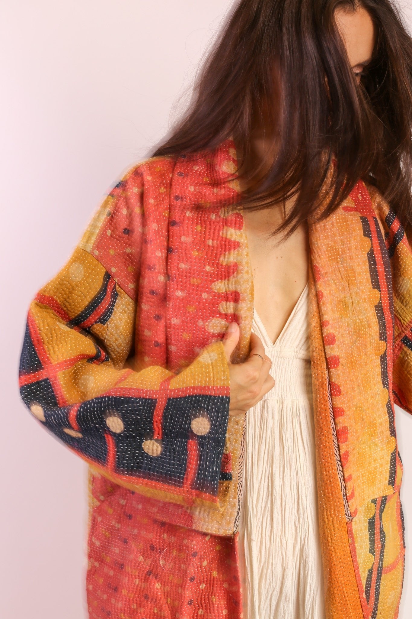 KANTHA KIMONO COAT JACKET BELI - MOMO STUDIO BERLIN - Berlin Concept Store - sustainable & ethical fashion