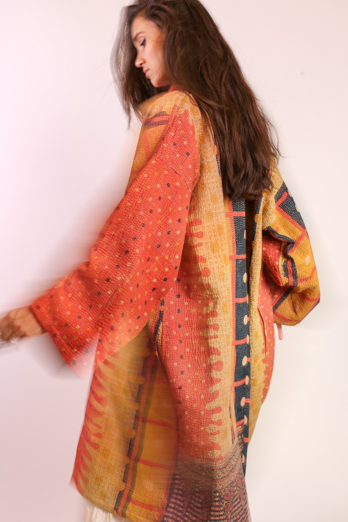 KANTHA KIMONO COAT JACKET BELI - MOMO STUDIO BERLIN - Berlin Concept Store - sustainable & ethical fashion