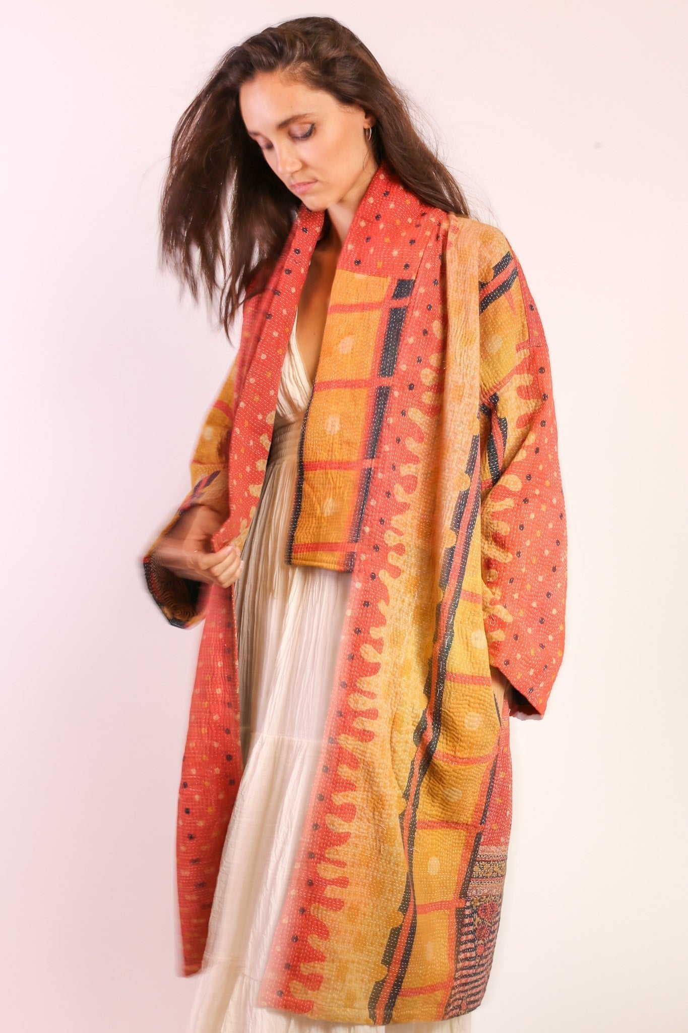 KANTHA KIMONO COAT JACKET BELI - MOMO STUDIO BERLIN - Berlin Concept Store - sustainable & ethical fashion