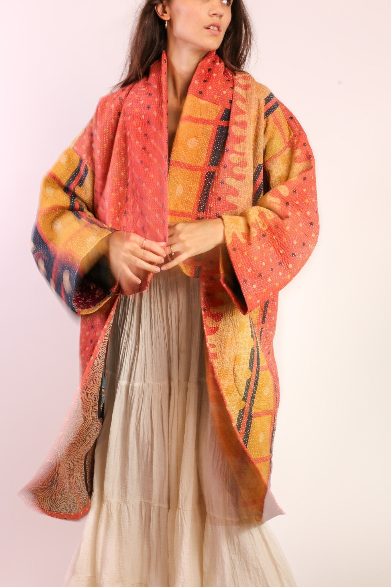 KANTHA KIMONO COAT JACKET BELI - MOMO STUDIO BERLIN - Berlin Concept Store - sustainable & ethical fashion