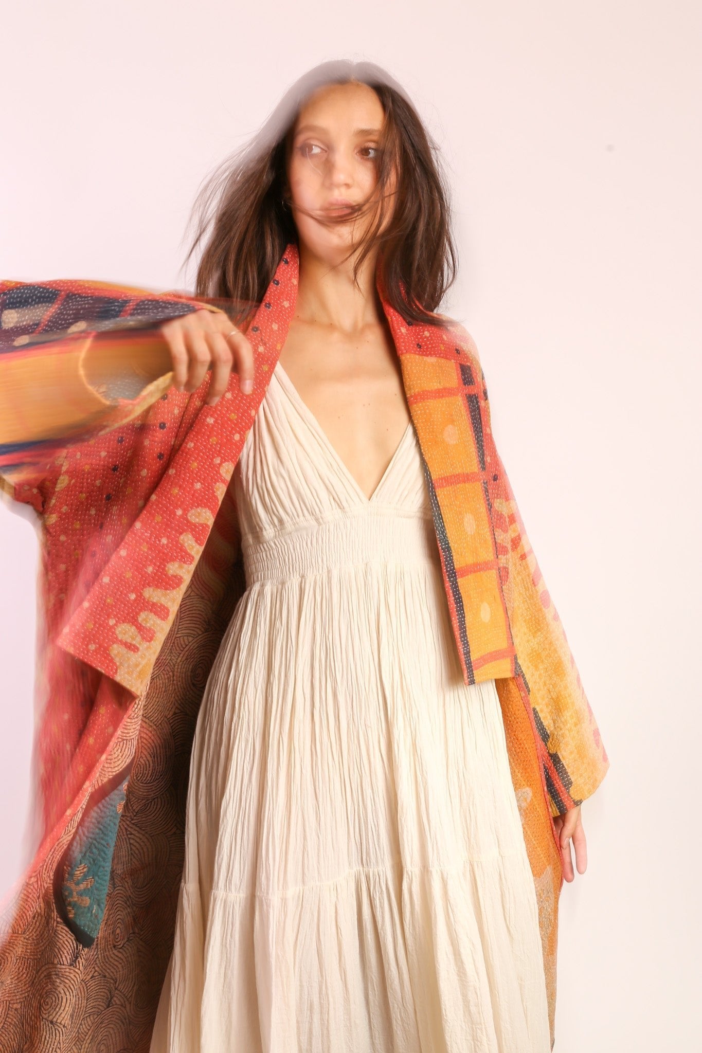 KANTHA KIMONO COAT JACKET BELI - MOMO STUDIO BERLIN - Berlin Concept Store - sustainable & ethical fashion