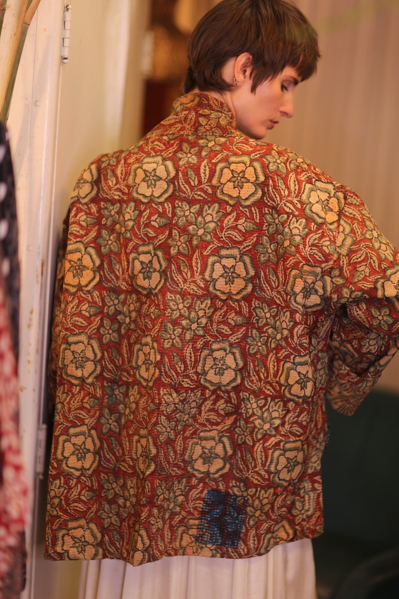 KANTHA KIMONO JACKET FLORAL GITTI - MOMO STUDIO BERLIN - Berlin Concept Store - sustainable & ethical fashion