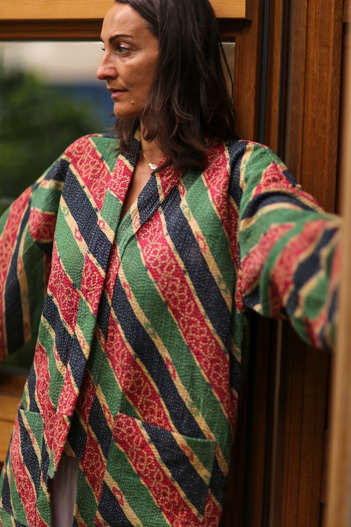 KANTHA KIMONO JACKET INIZ - MOMO STUDIO BERLIN - Berlin Concept Store - sustainable & ethical fashion