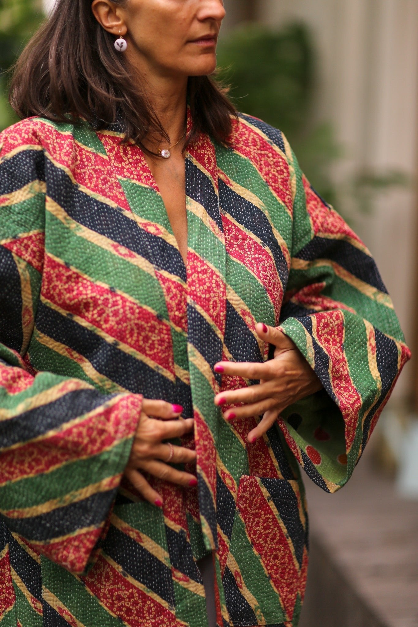 KANTHA KIMONO JACKET INIZ - MOMO STUDIO BERLIN - Berlin Concept Store - sustainable & ethical fashion