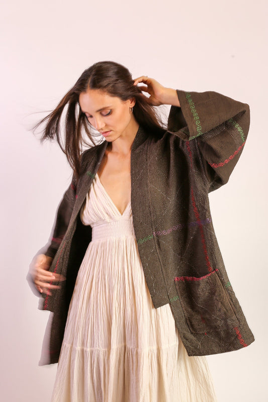 KANTHA KIMONO JACKET NULA - MOMO STUDIO BERLIN - Berlin Concept Store - sustainable & ethical fashion