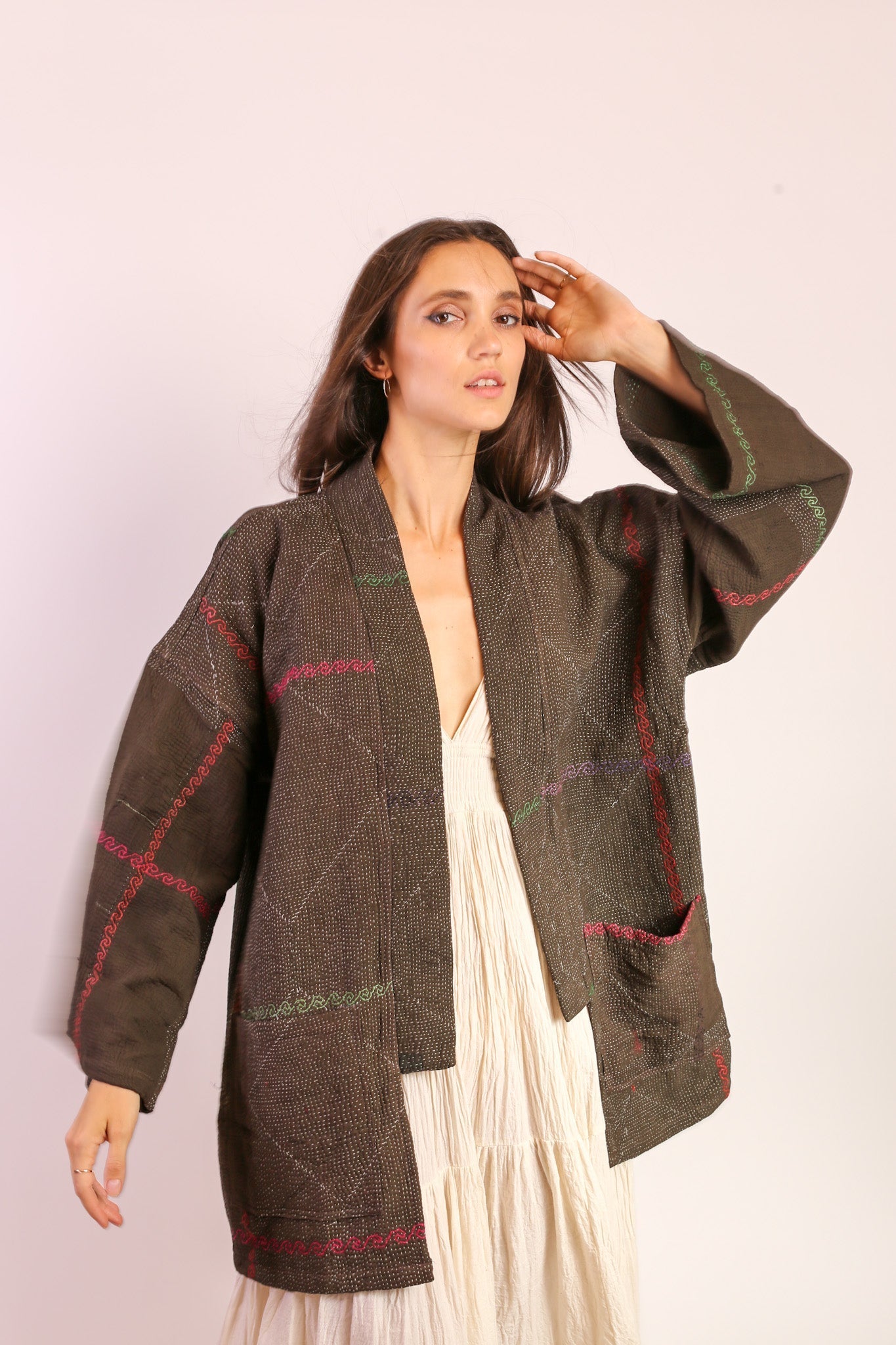 KANTHA KIMONO JACKET NULA - MOMO STUDIO BERLIN - Berlin Concept Store - sustainable & ethical fashion