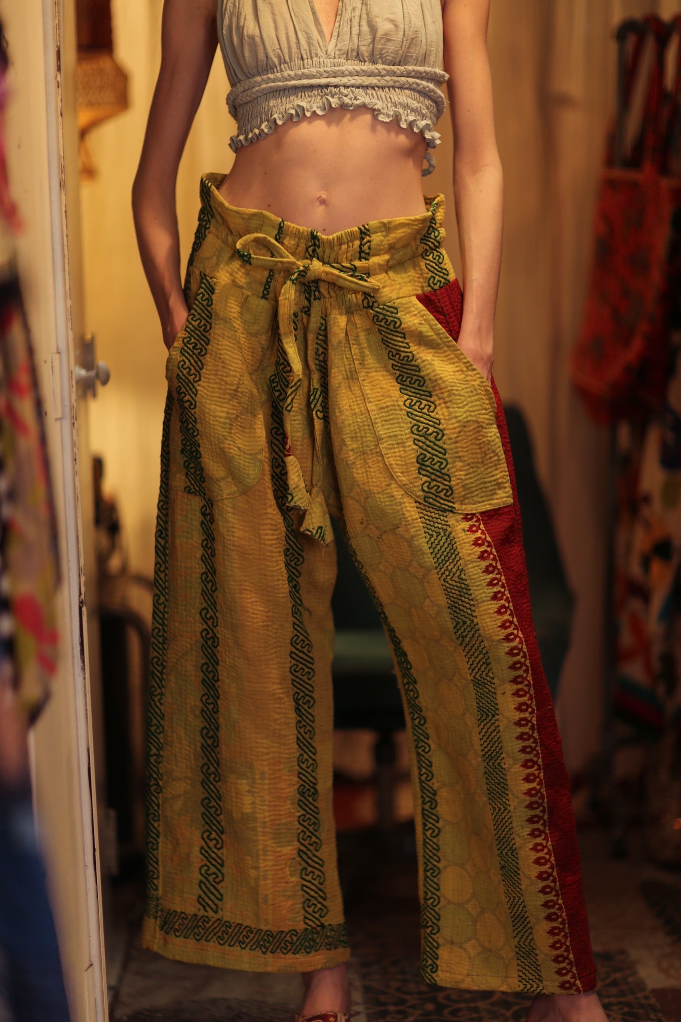KANTHA PANTS LENA - MOMO STUDIO BERLIN - Berlin Concept Store - sustainable & ethical fashion