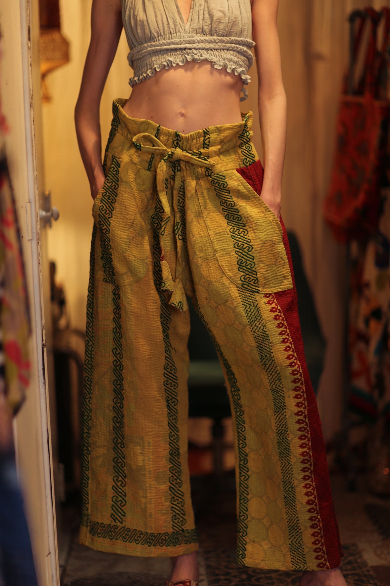 KANTHA PANTS LENA - MOMO STUDIO BERLIN - Berlin Concept Store - sustainable & ethical fashion